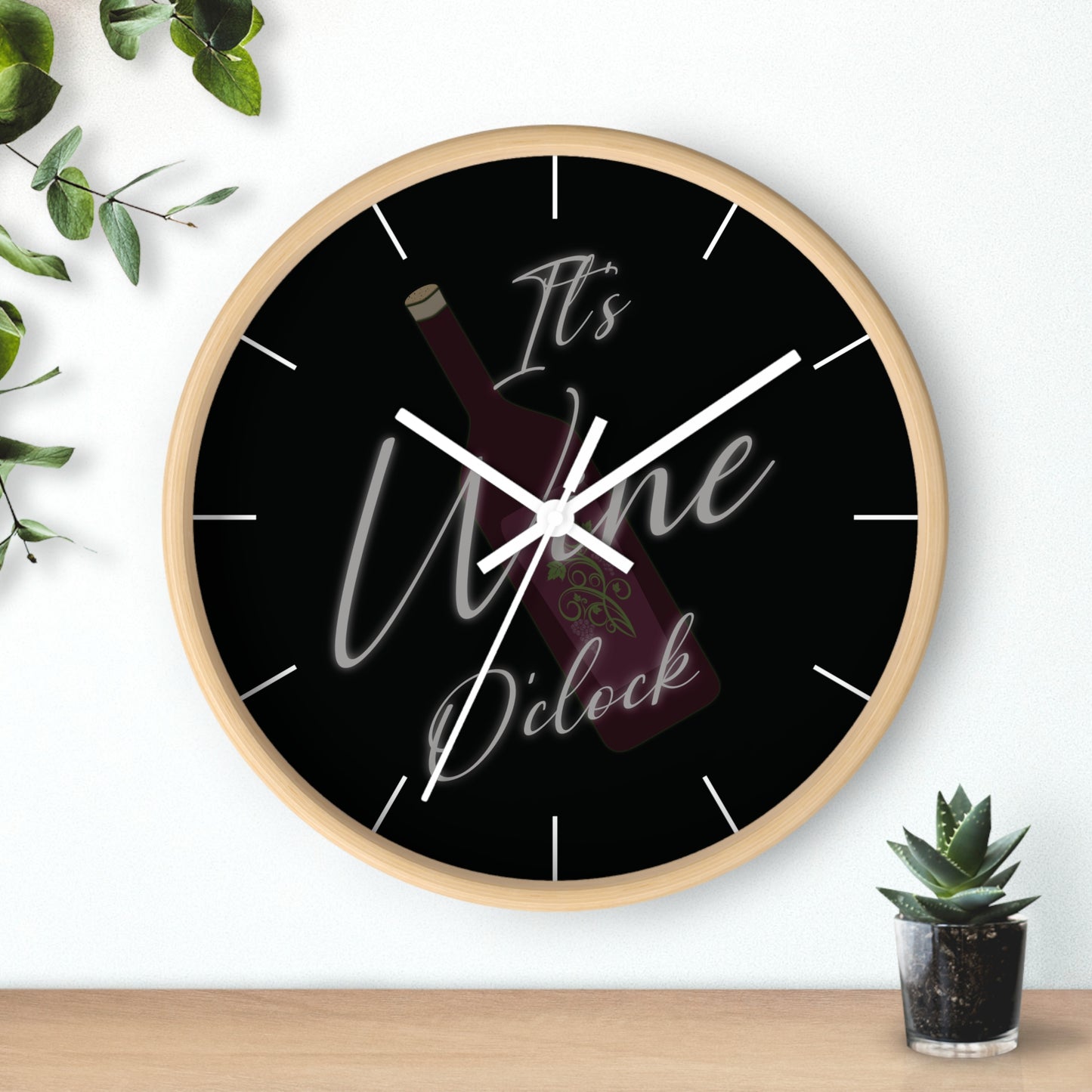 Wine O'Clock Wall Clock.