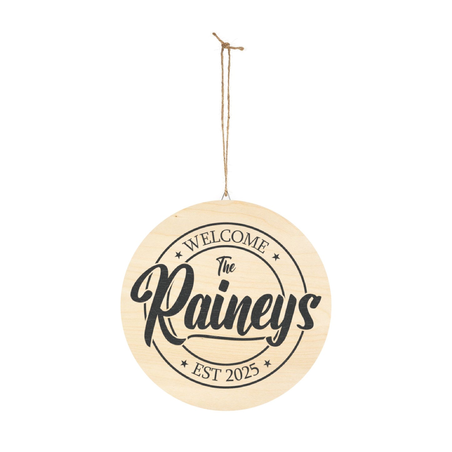 Personalized Wood Welcom Signs.