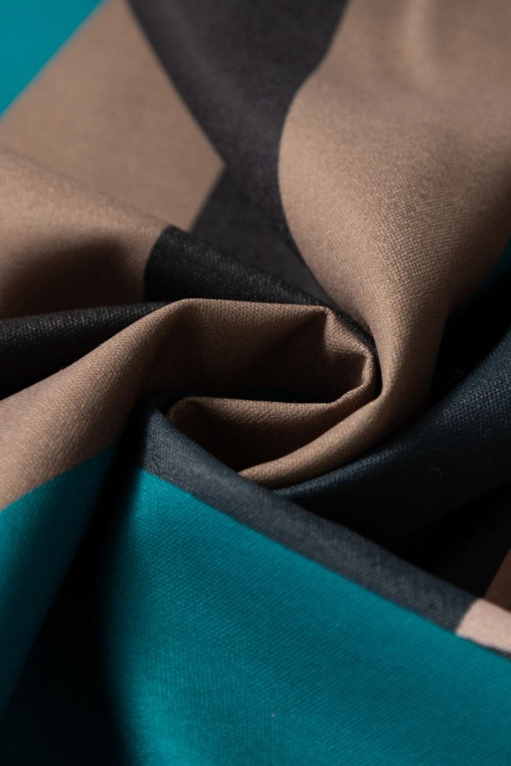 Vibrant Color Block Dress - Square Neck, Wide Strap.