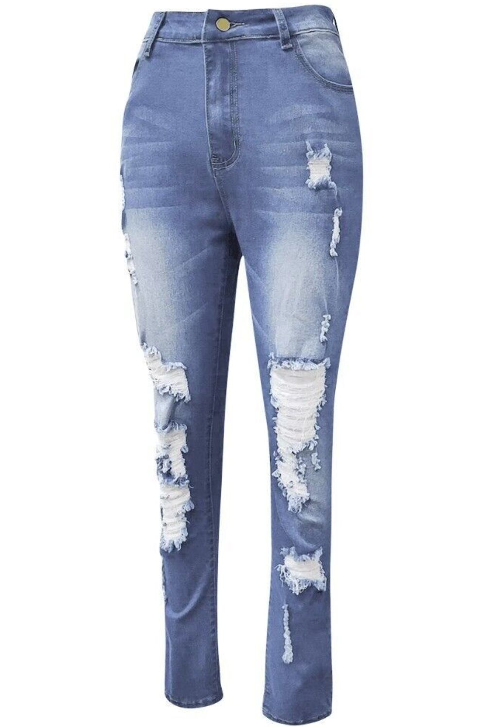 Full Size Distressed Skinny Jeans Plus Size.