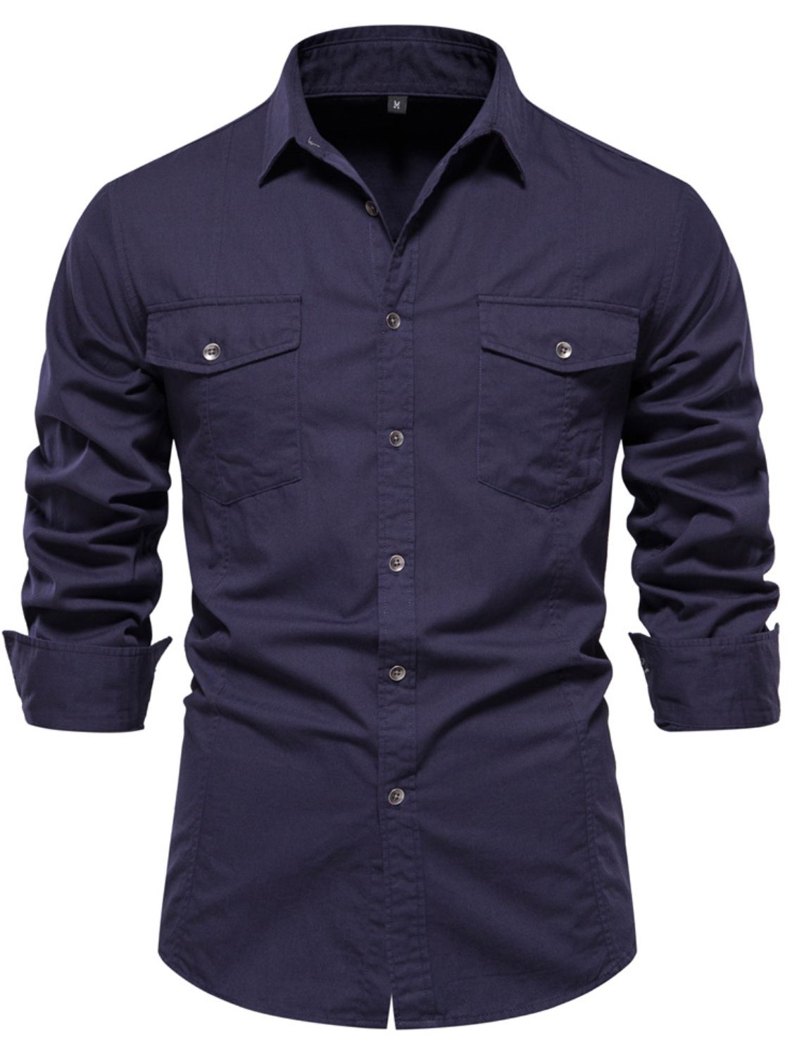 Classic Men's Button Down Collared Neck Shirt - Timeless Style.