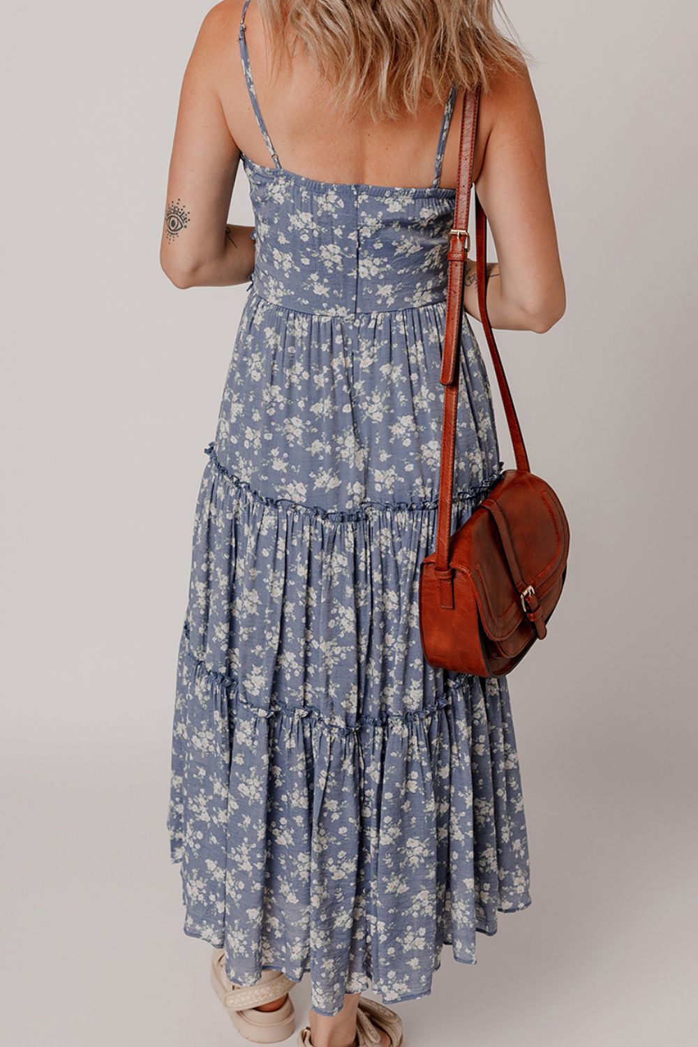 Enchanting Floral Tiered Midi Dress - Romantic Summer Essential.
