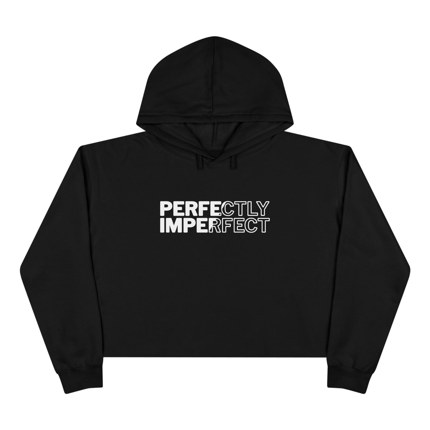 Perfectly Imperfect Crop Hoodie.