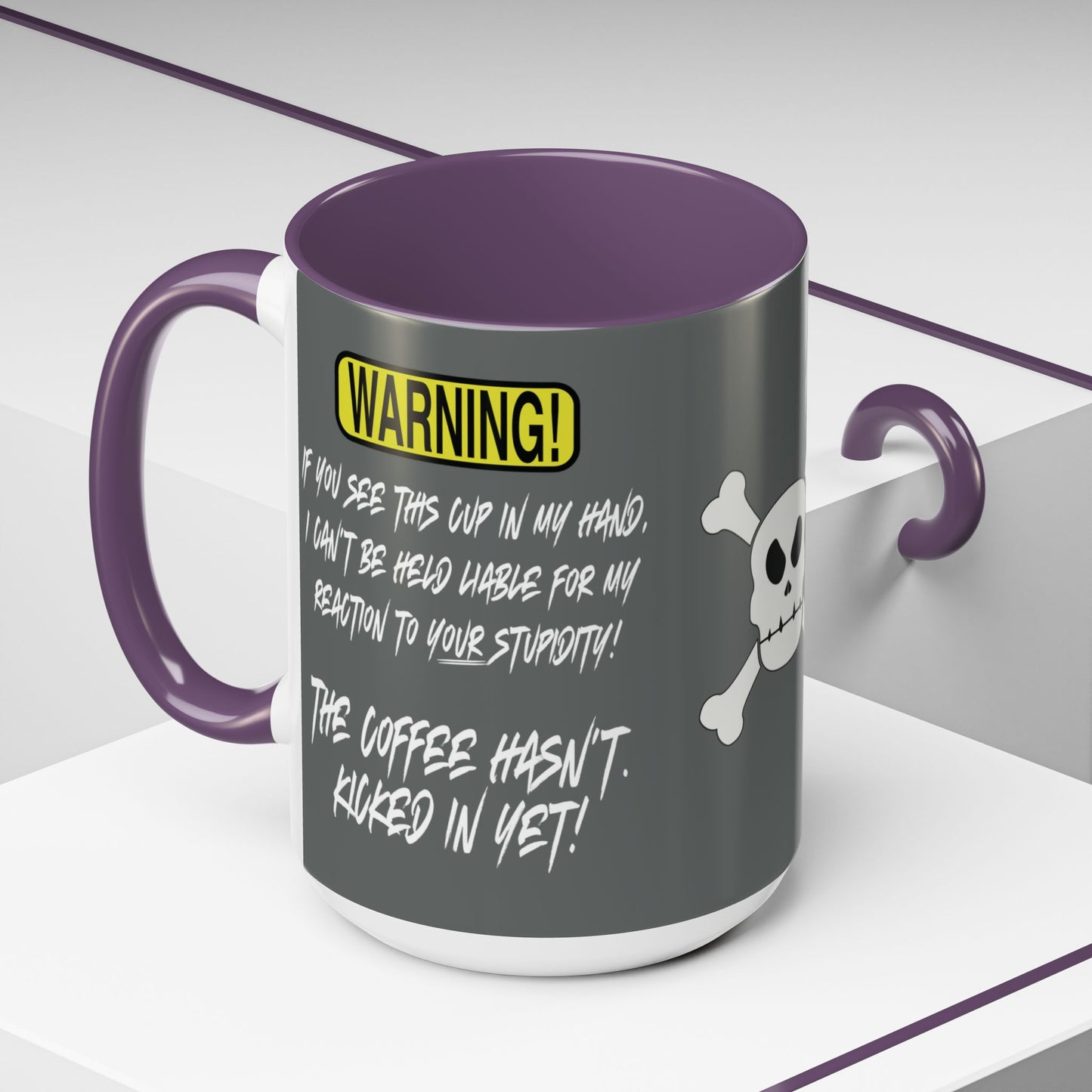 Can't Deal With Stupidity 15oz Accent Mug