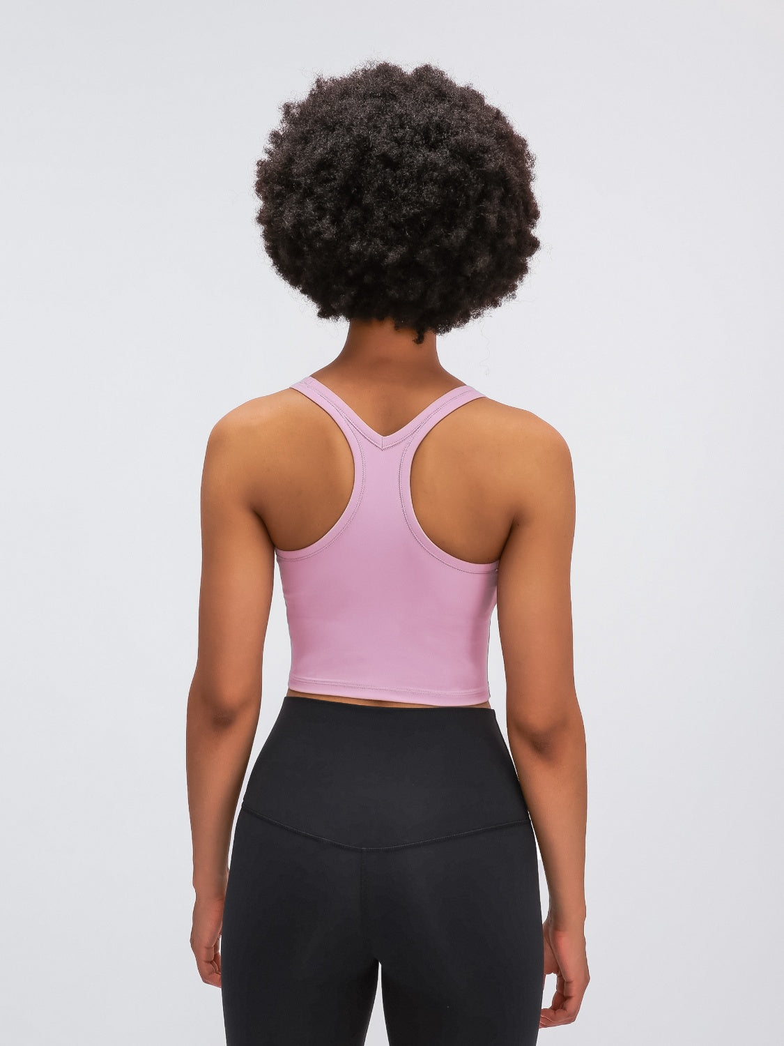 Millennia Scoop Neck Active Tank with Detachable Chest Pads.