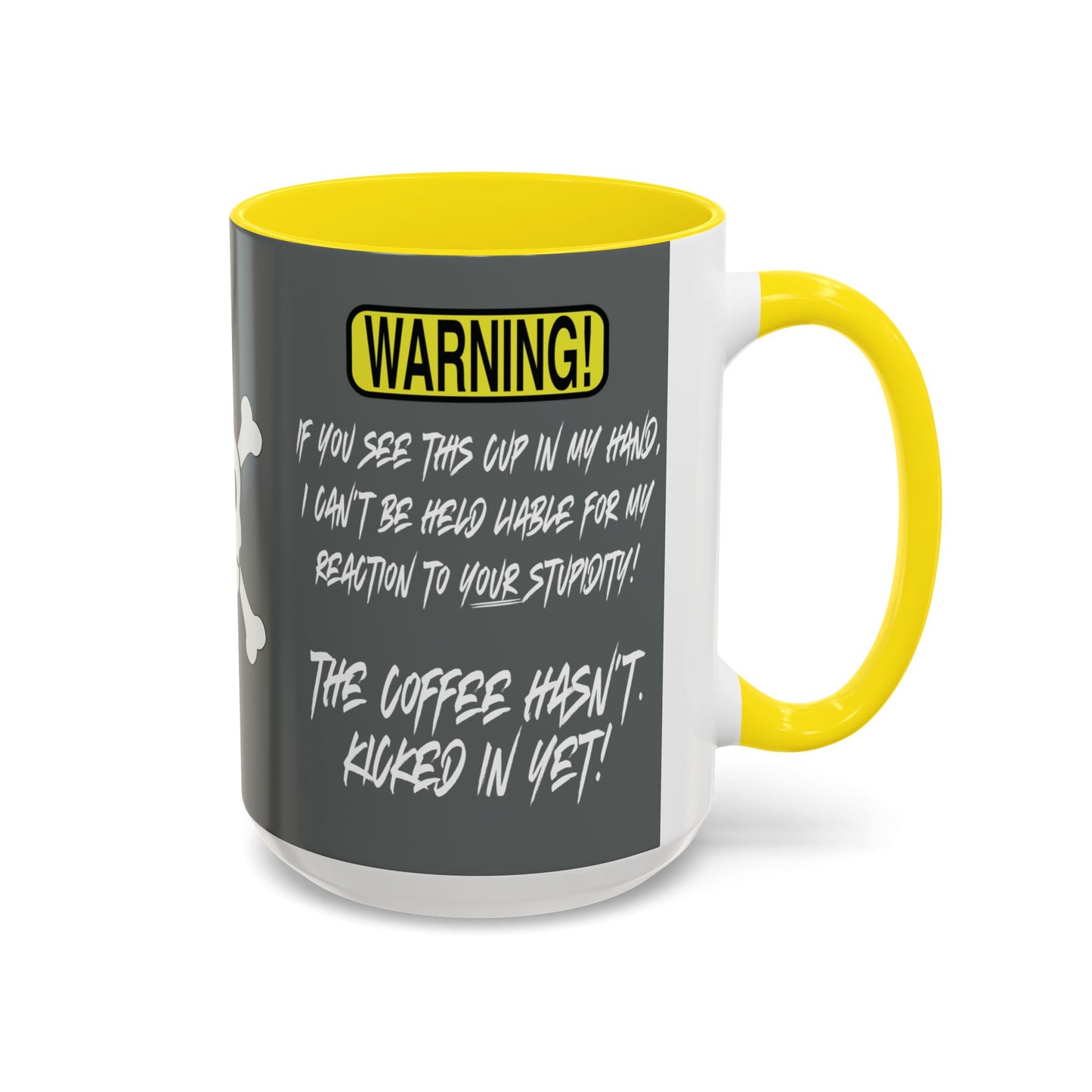 Can't Deal With Stupidity 15oz Accent Mug.
