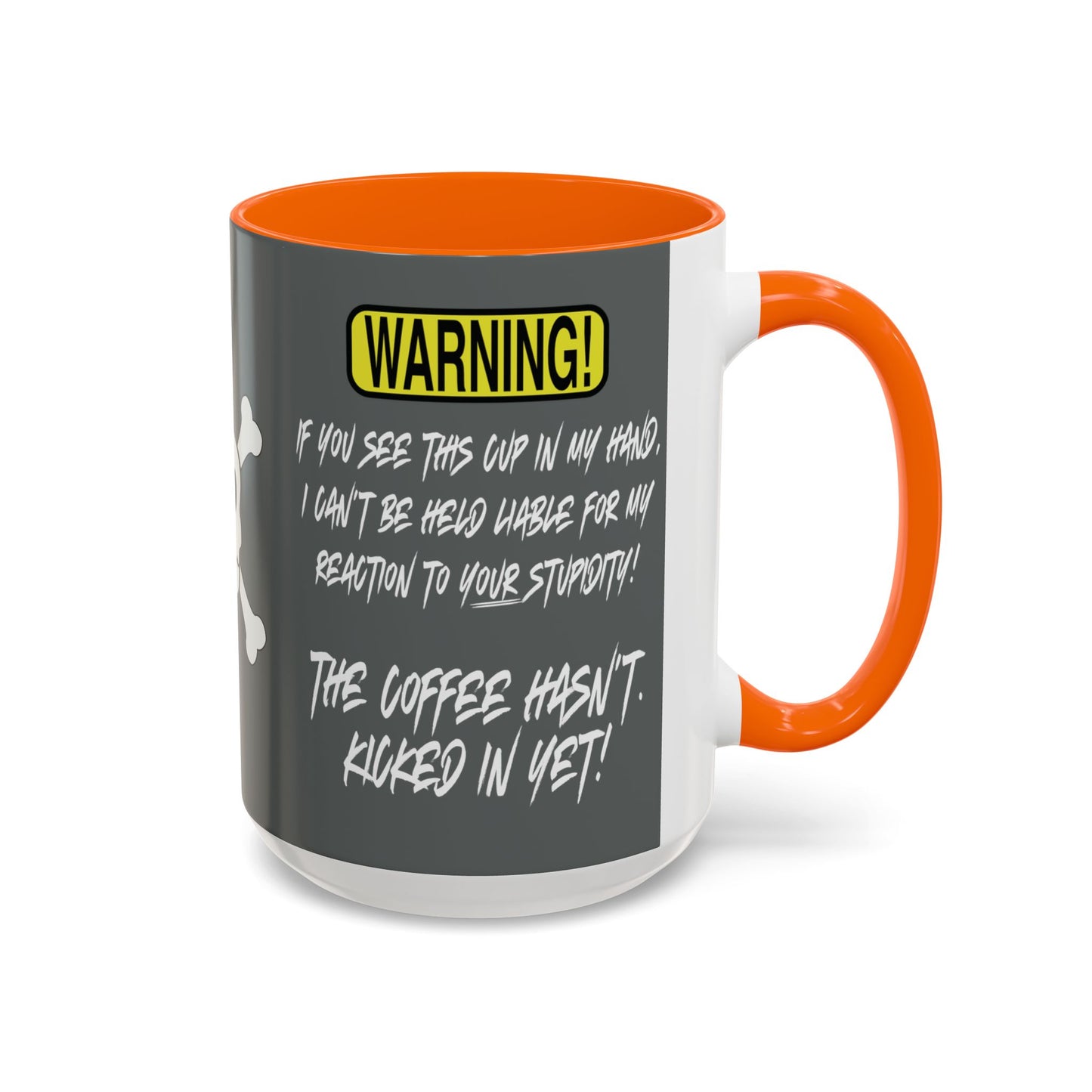 Can't Deal With Stupidity 15oz Accent Mug.