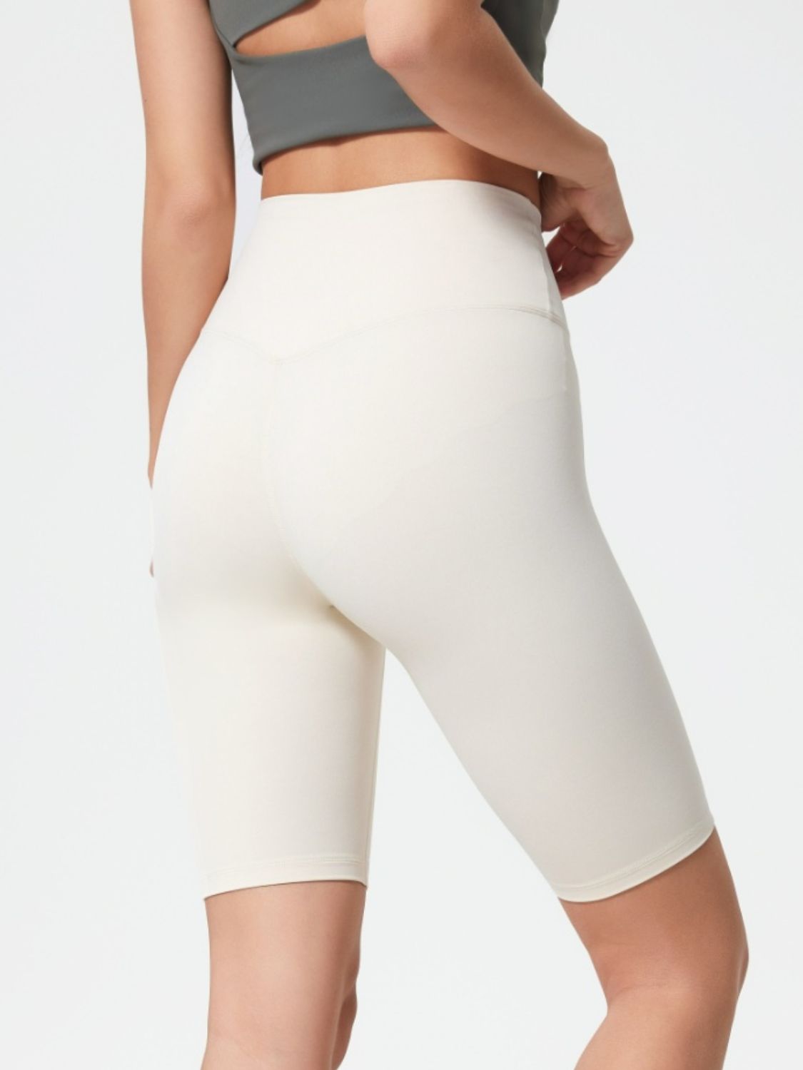 Millennia High Rise Wide Waistband Active Shorts.