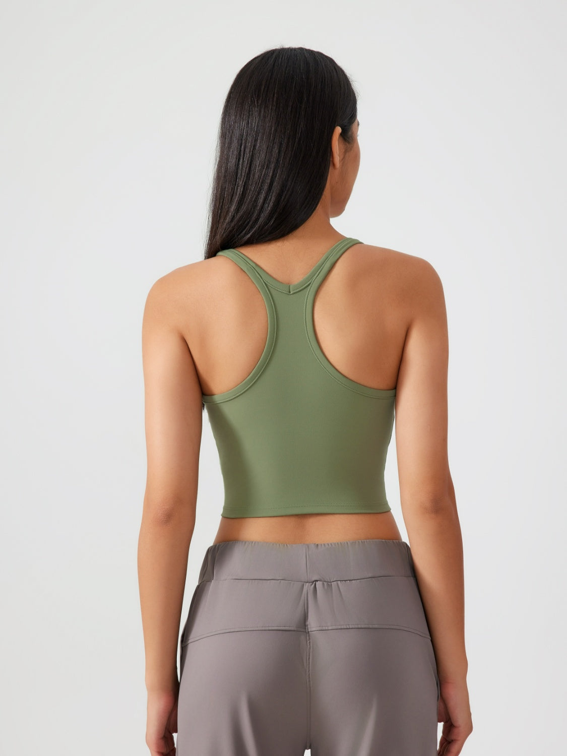Millennia Scoop Neck Active Tank with Detachable Chest Pads.