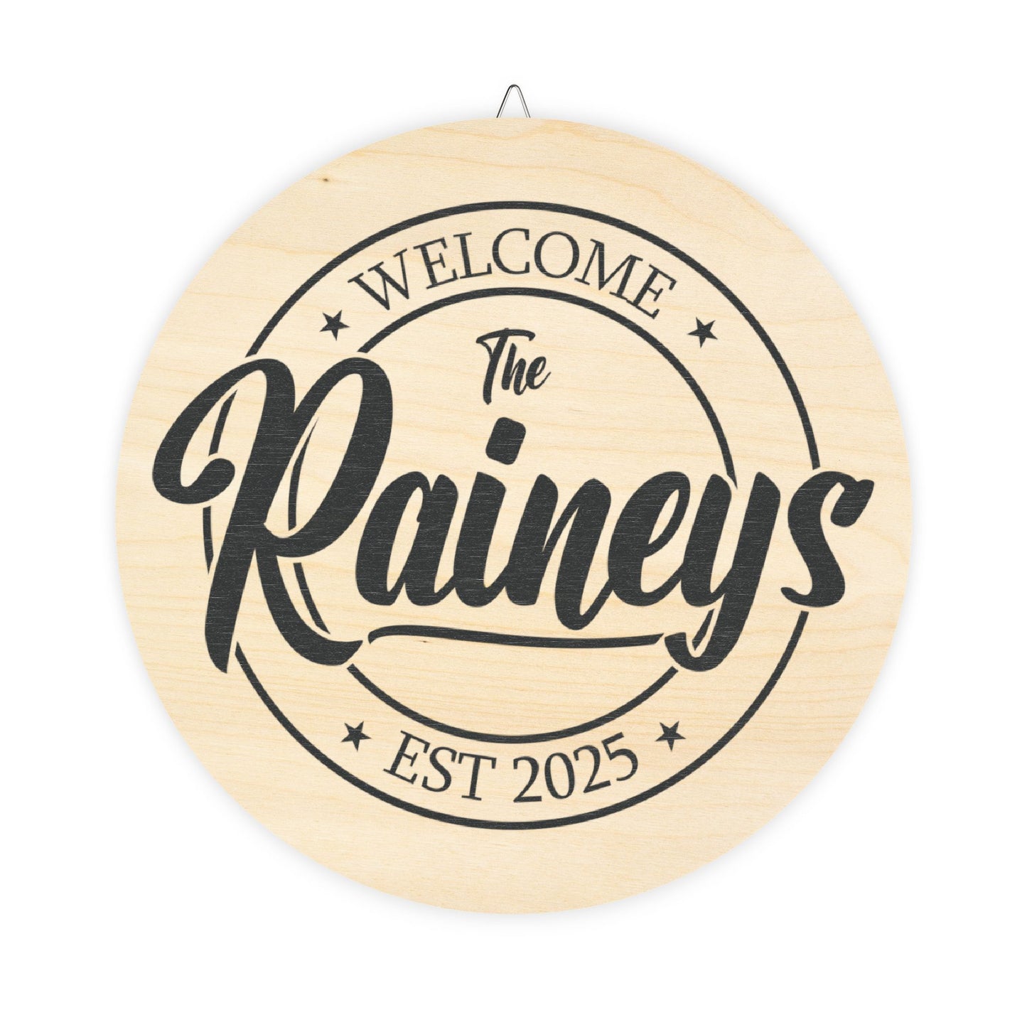 Personalized Wood Welcom Signs.