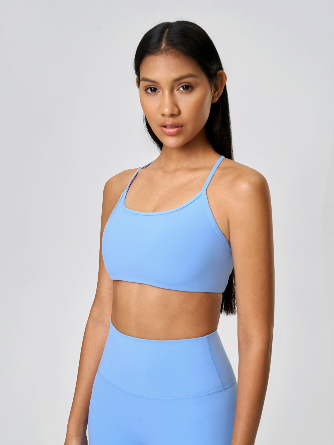 Crisscross Back Active Cami with Detachable Chest Pads - Workout & Yoga Top.