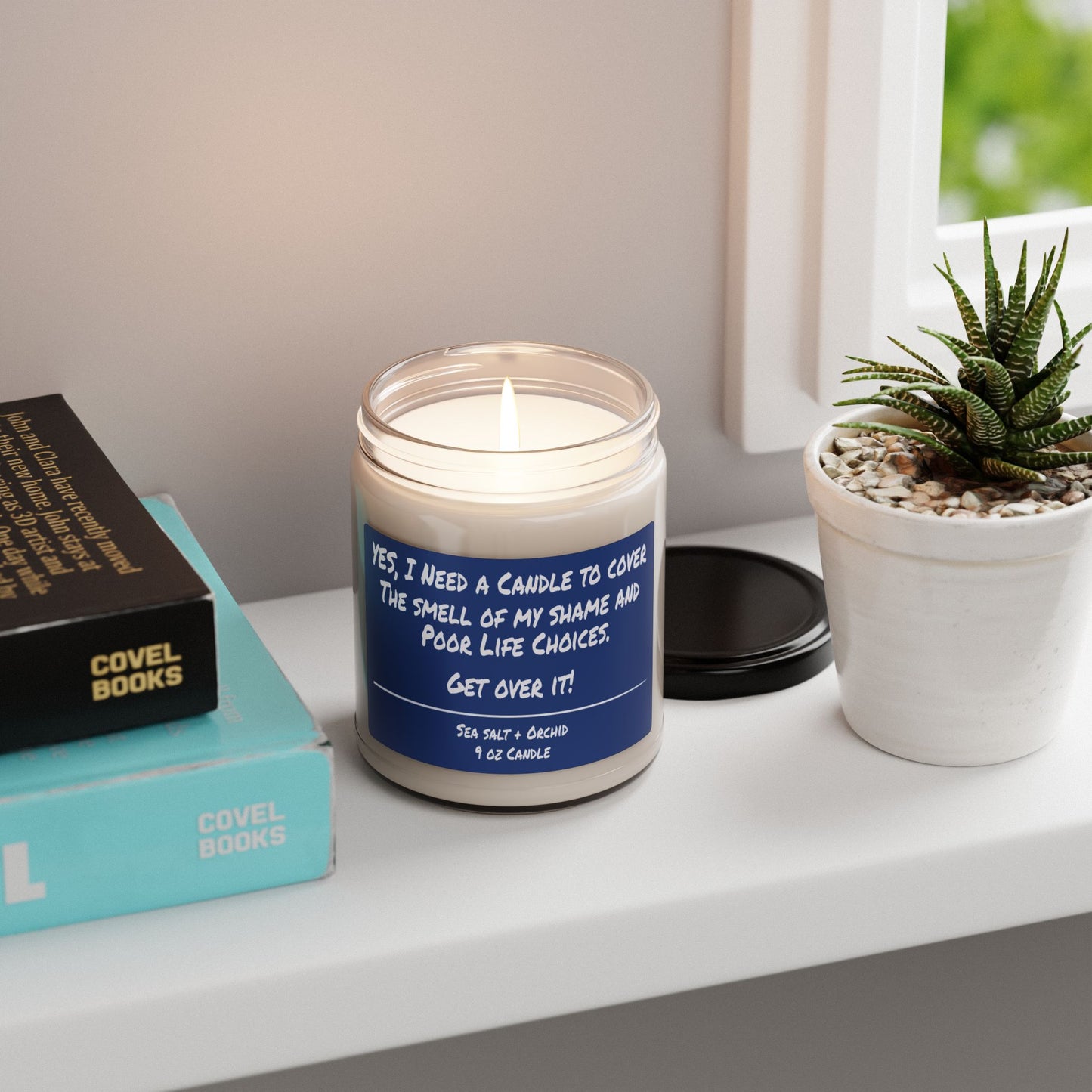 Soy Wax Scented Candle - Cover My Shame.