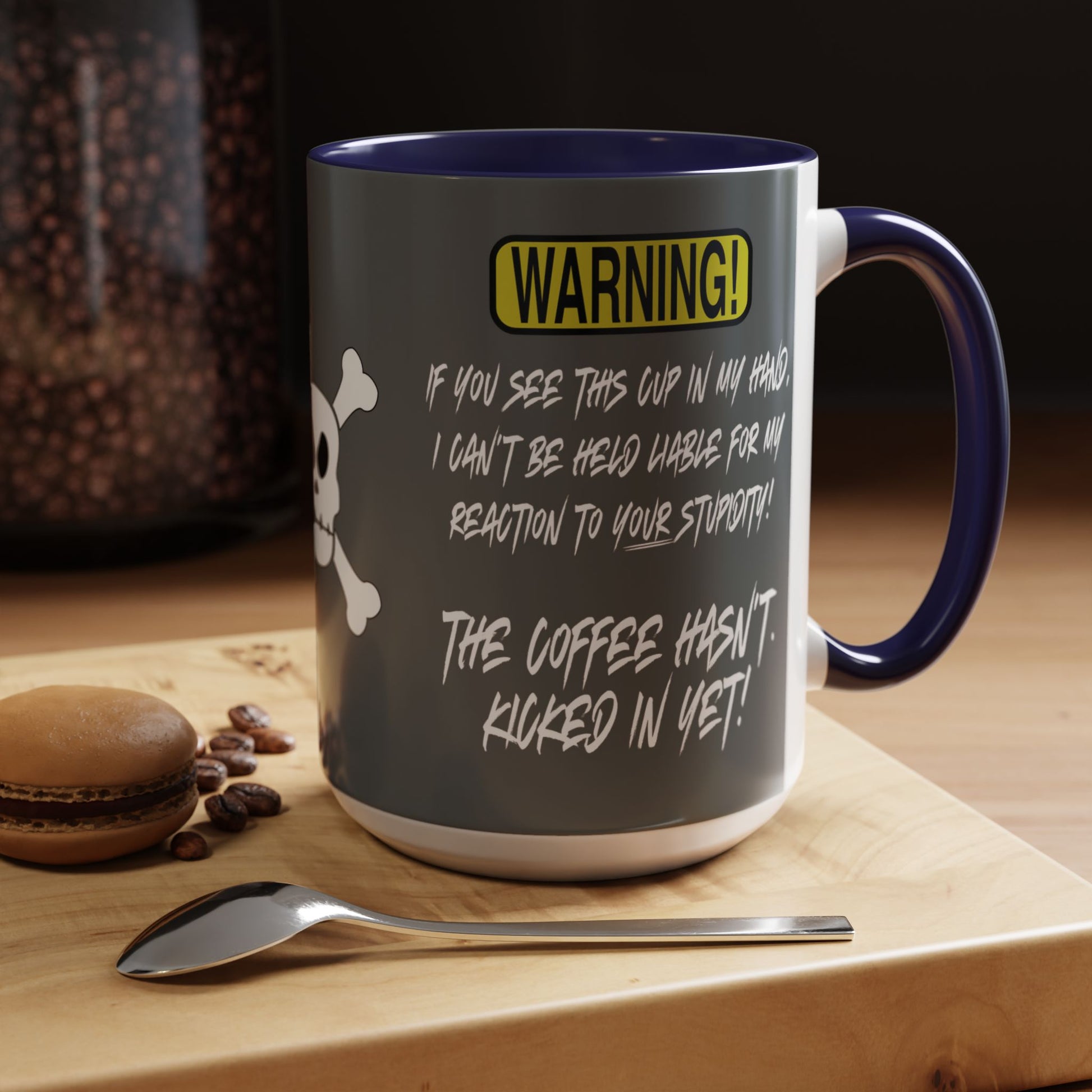 Can't Deal With Stupidity 15oz Accent Mug.