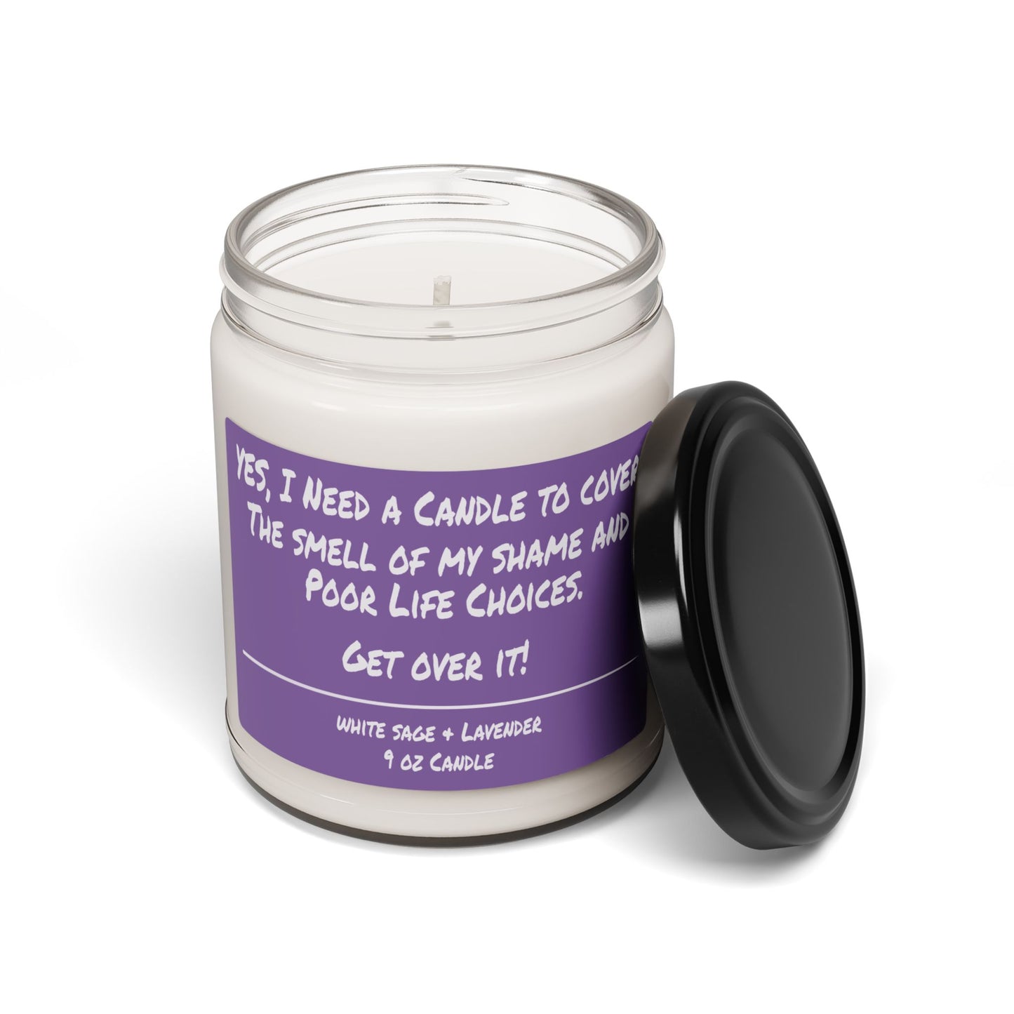 Soy Wax Scented Candle - Cover My Shame.