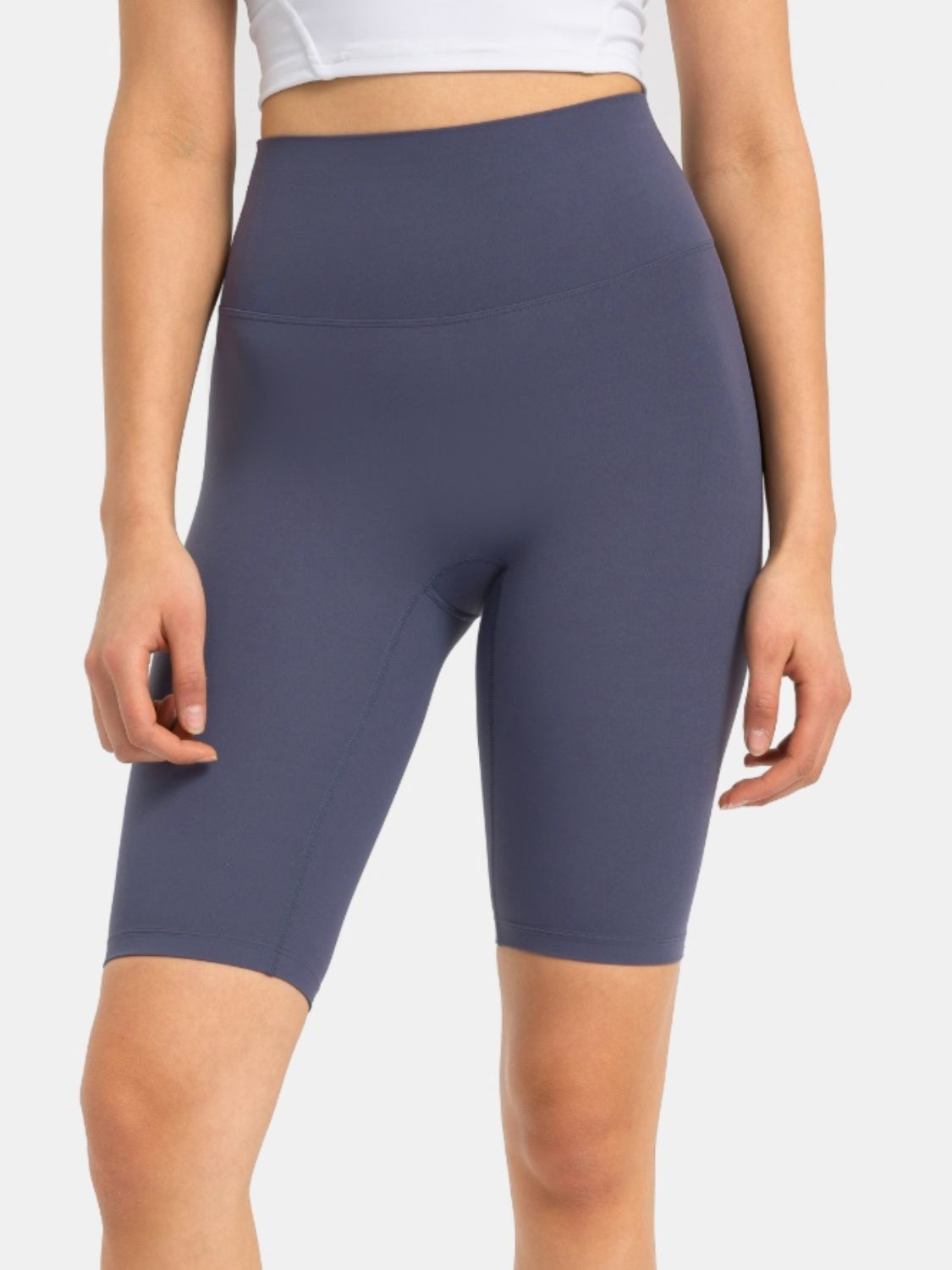 Millennia High Rise Wide Waistband Active Shorts.