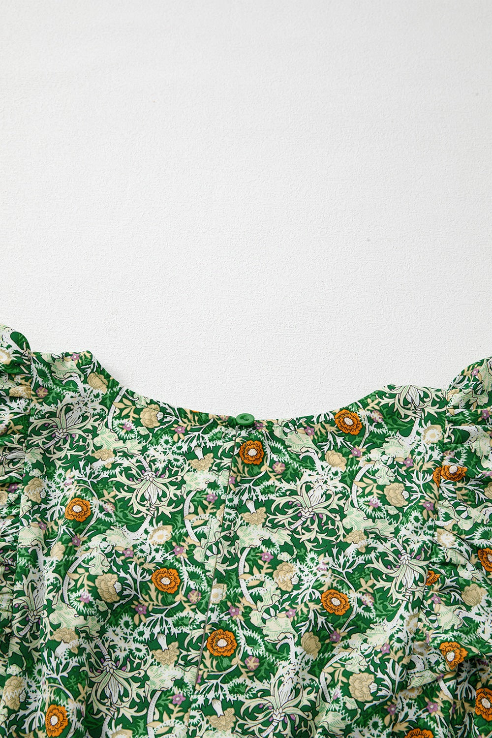 Romantic Floral Flutter Sleeve V-Neck Mini Dress - Garden Party Perfection.