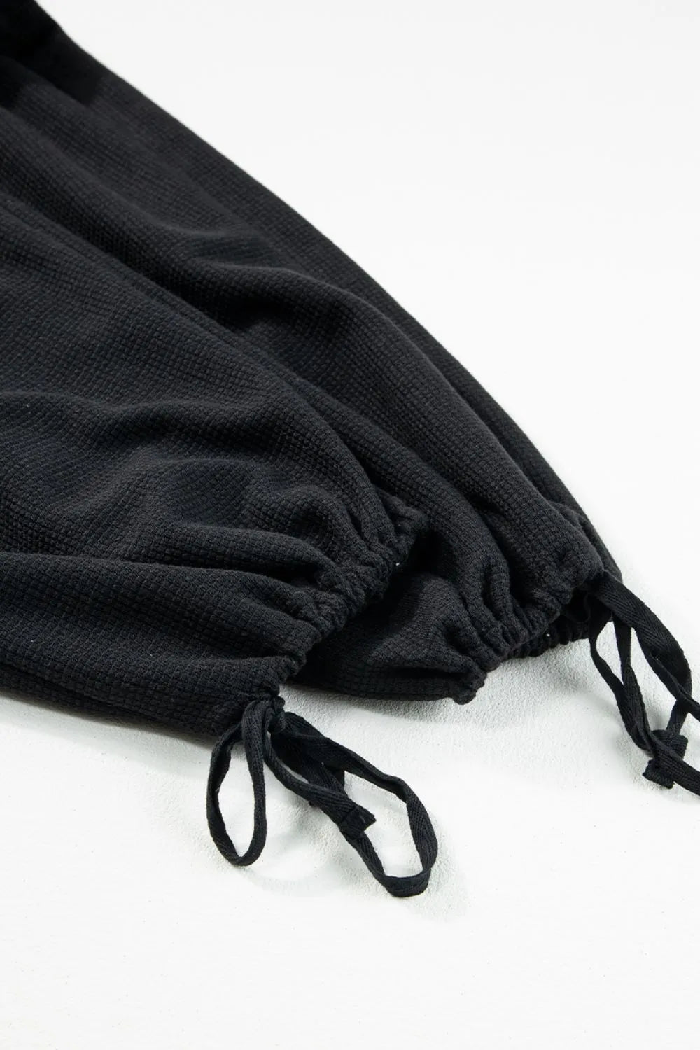 Trendy Knotted Straps Drawstring Jumpsuit.