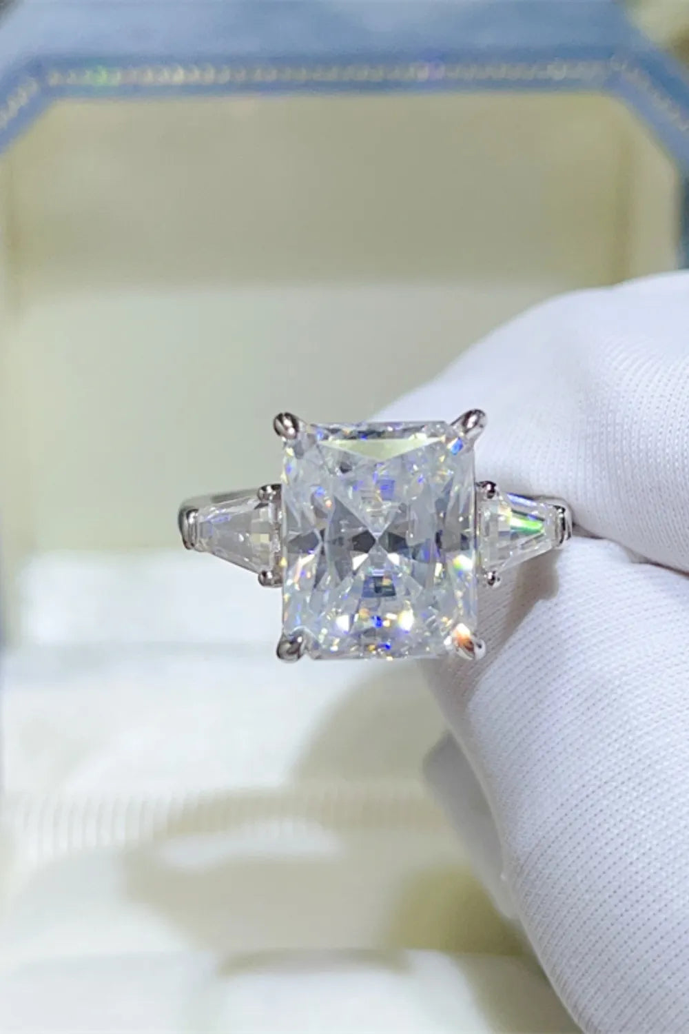 5 Carat Moissanite 925 Sterling Silver Ring.