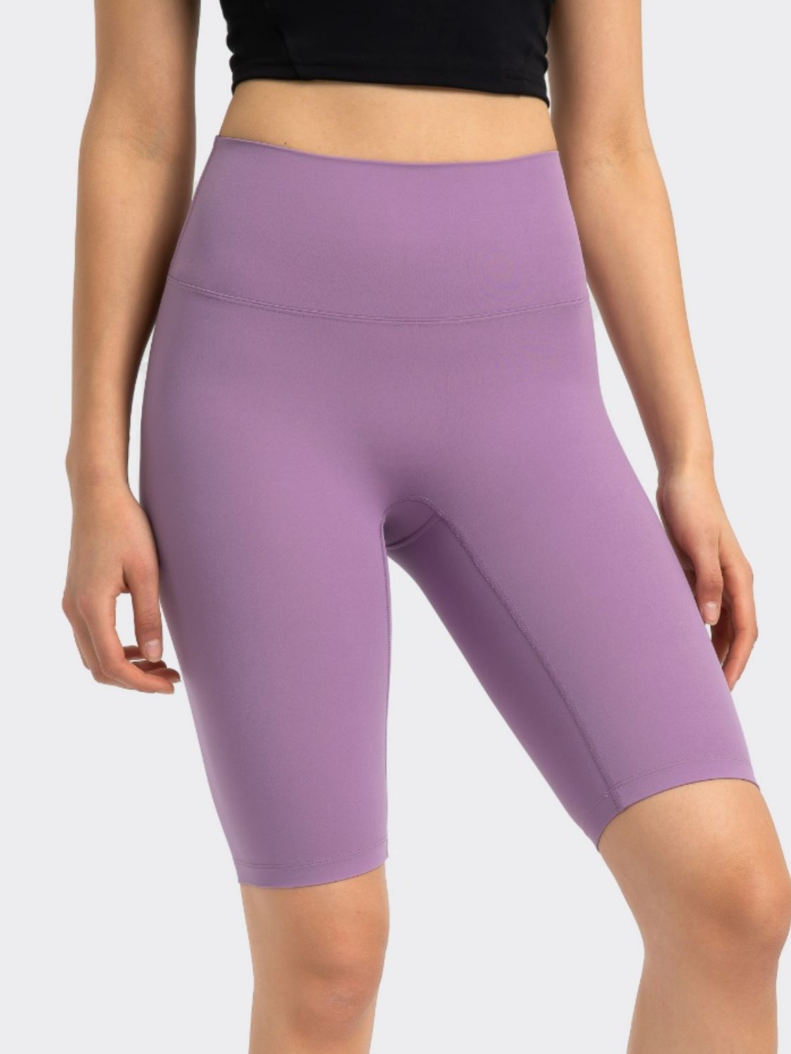 Millennia High Rise Wide Waistband Active Shorts.