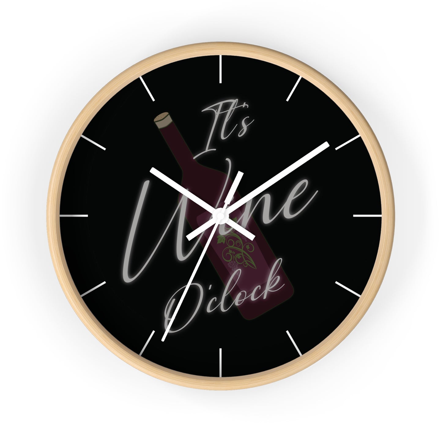 Wine O'Clock Wall Clock.