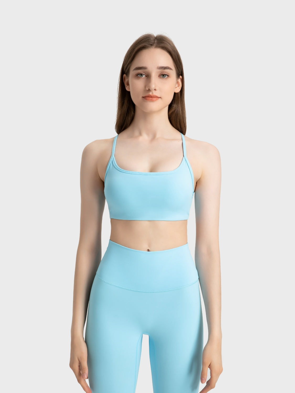 Crisscross Back Active Cami with Detachable Chest Pads - Workout & Yoga Top.