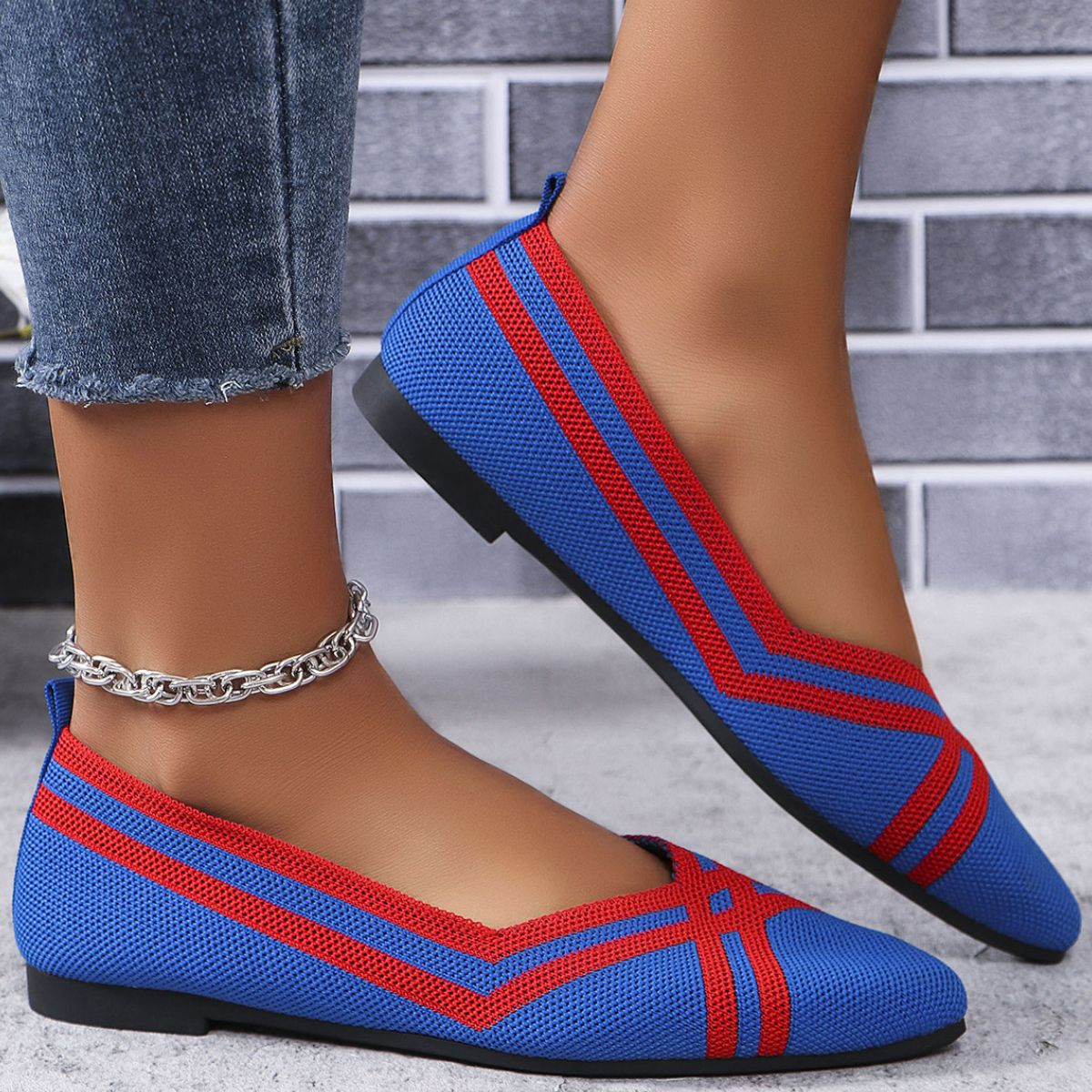 Step into Style with Point Toe Flats Slip-Ons.
