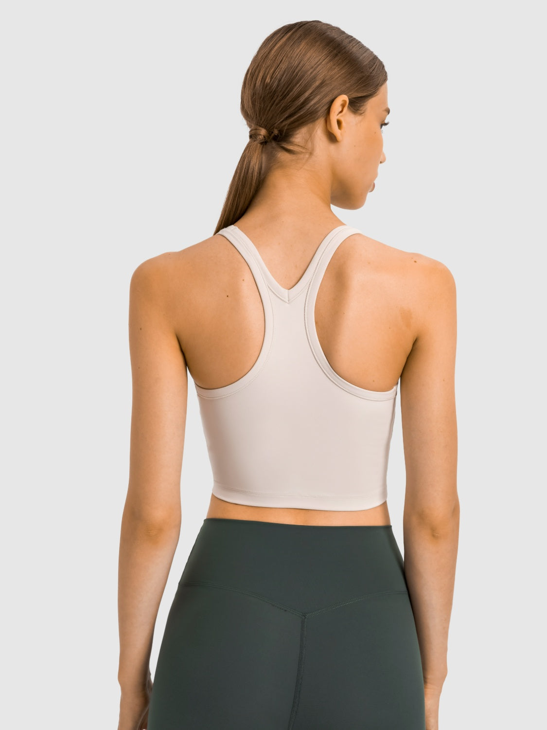 Millennia Scoop Neck Active Tank with Detachable Chest Pads.