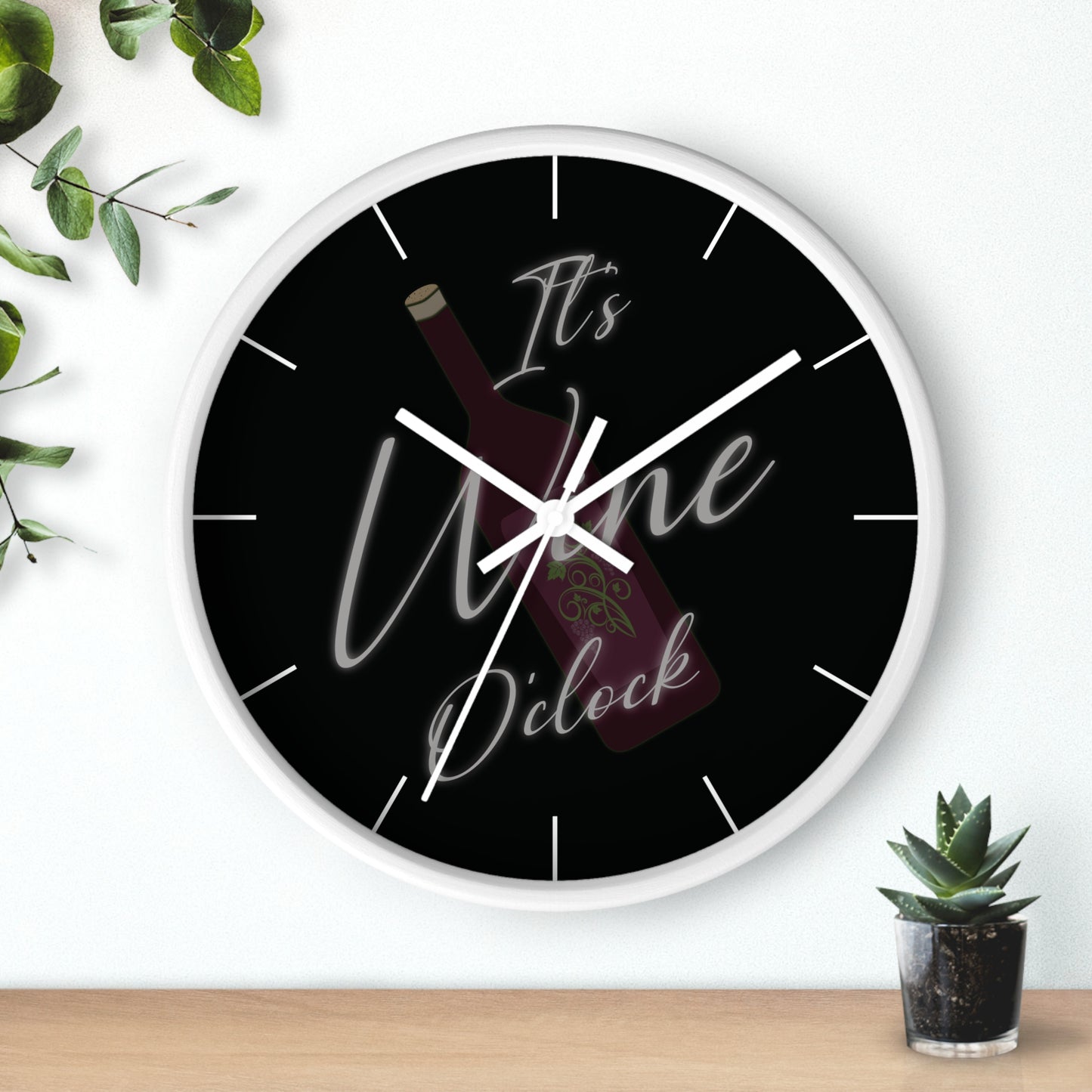Wine O'Clock Wall Clock.