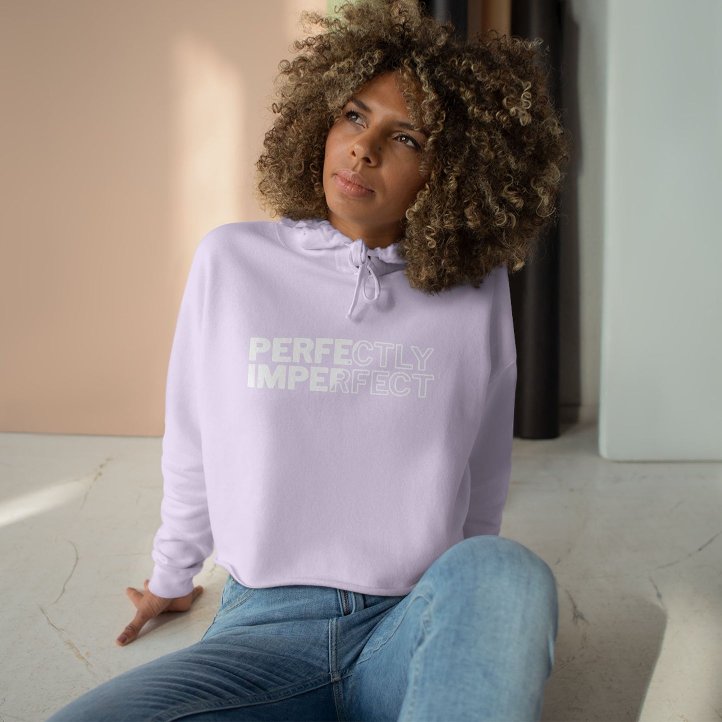 Perfectly Imperfect Crop Hoodie.