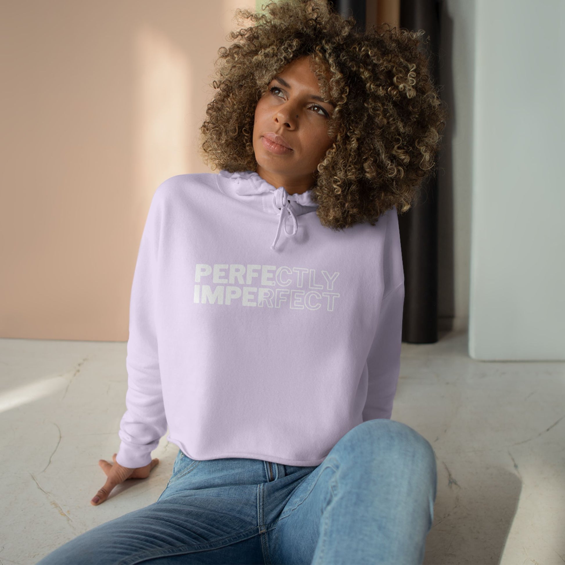 Perfectly Imperfect Crop Hoodie.