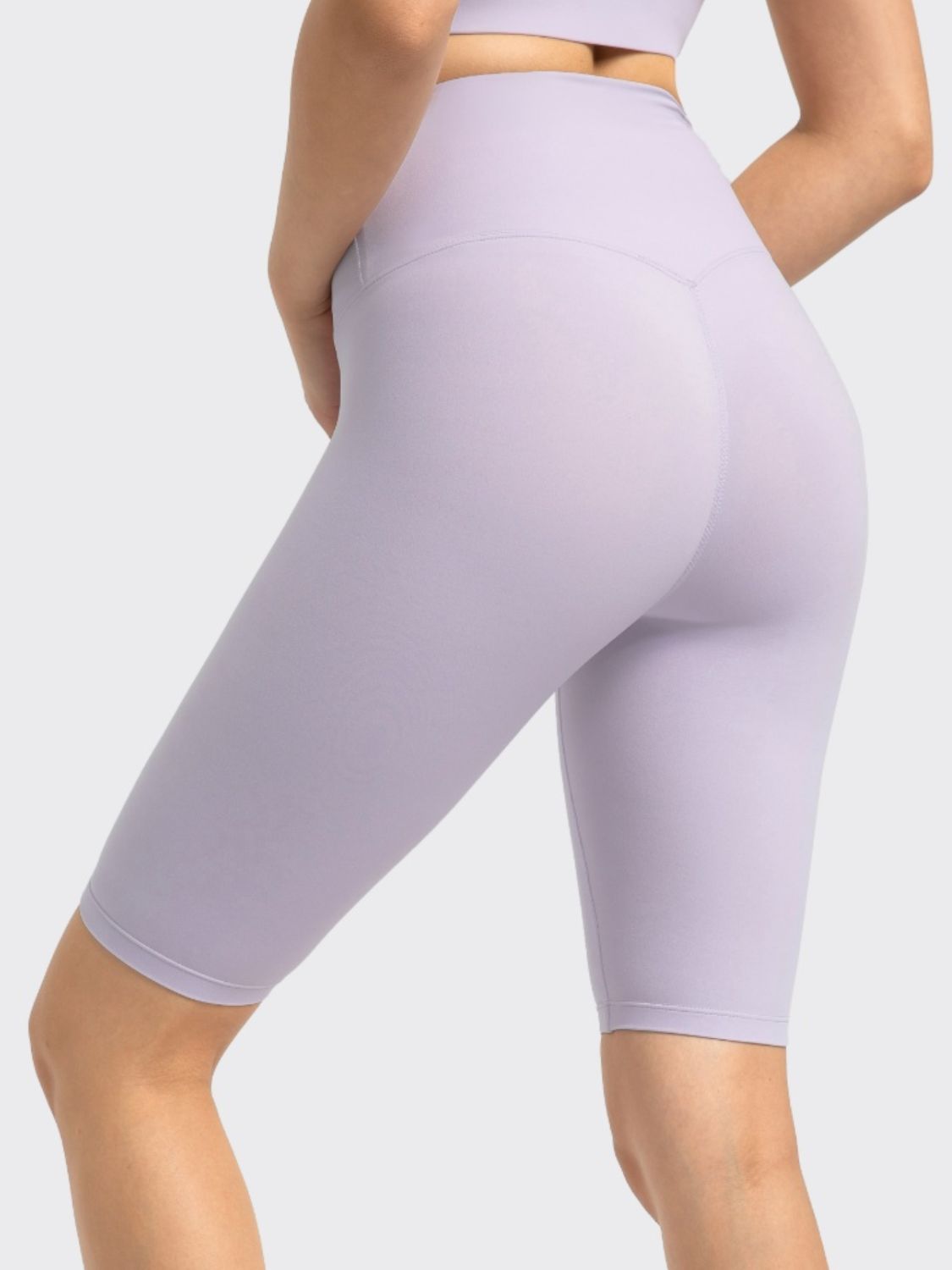 Millennia High Rise Wide Waistband Active Shorts.