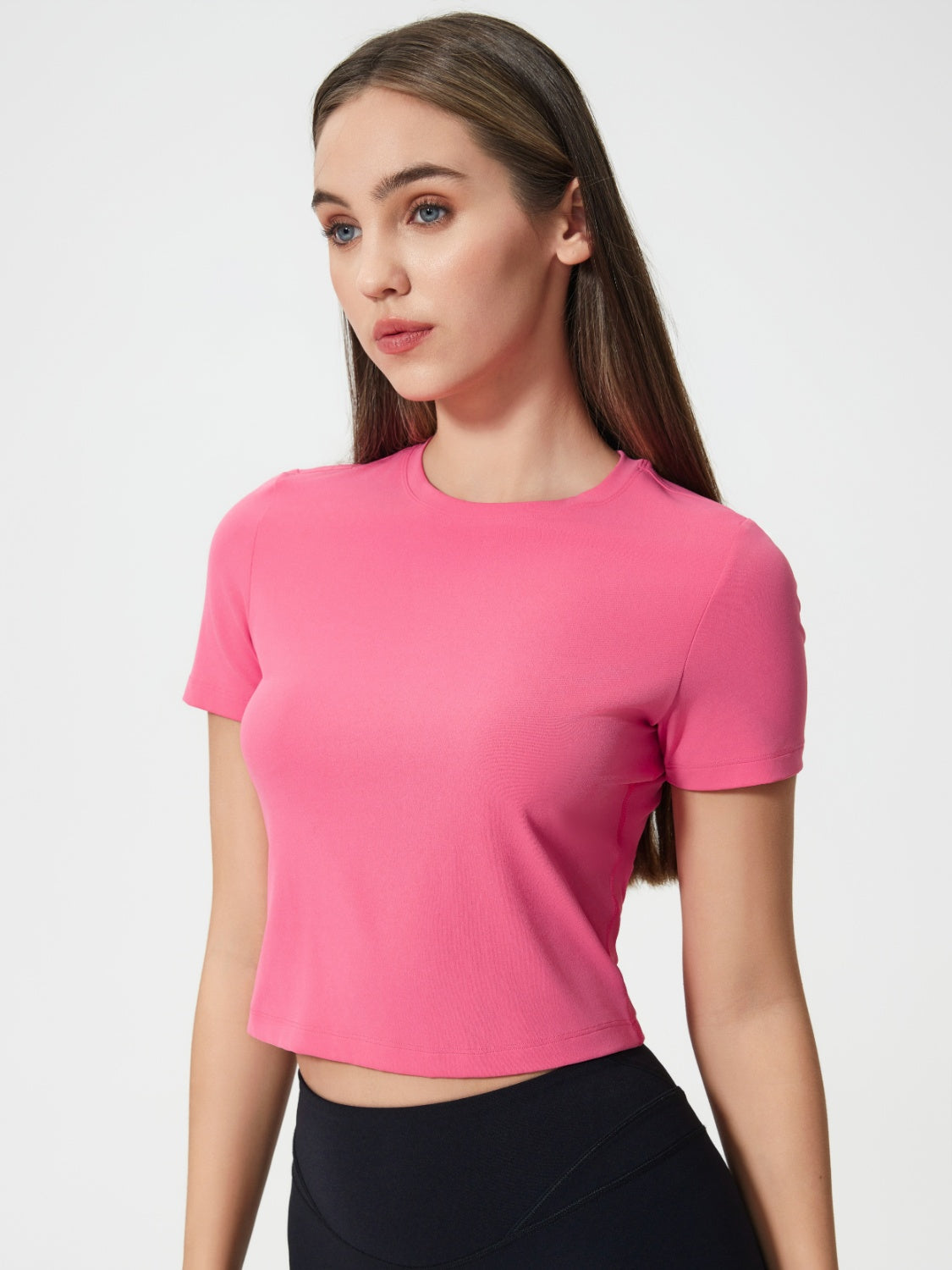Millennia Round Neck Short Sleeve Active T-Shirt.