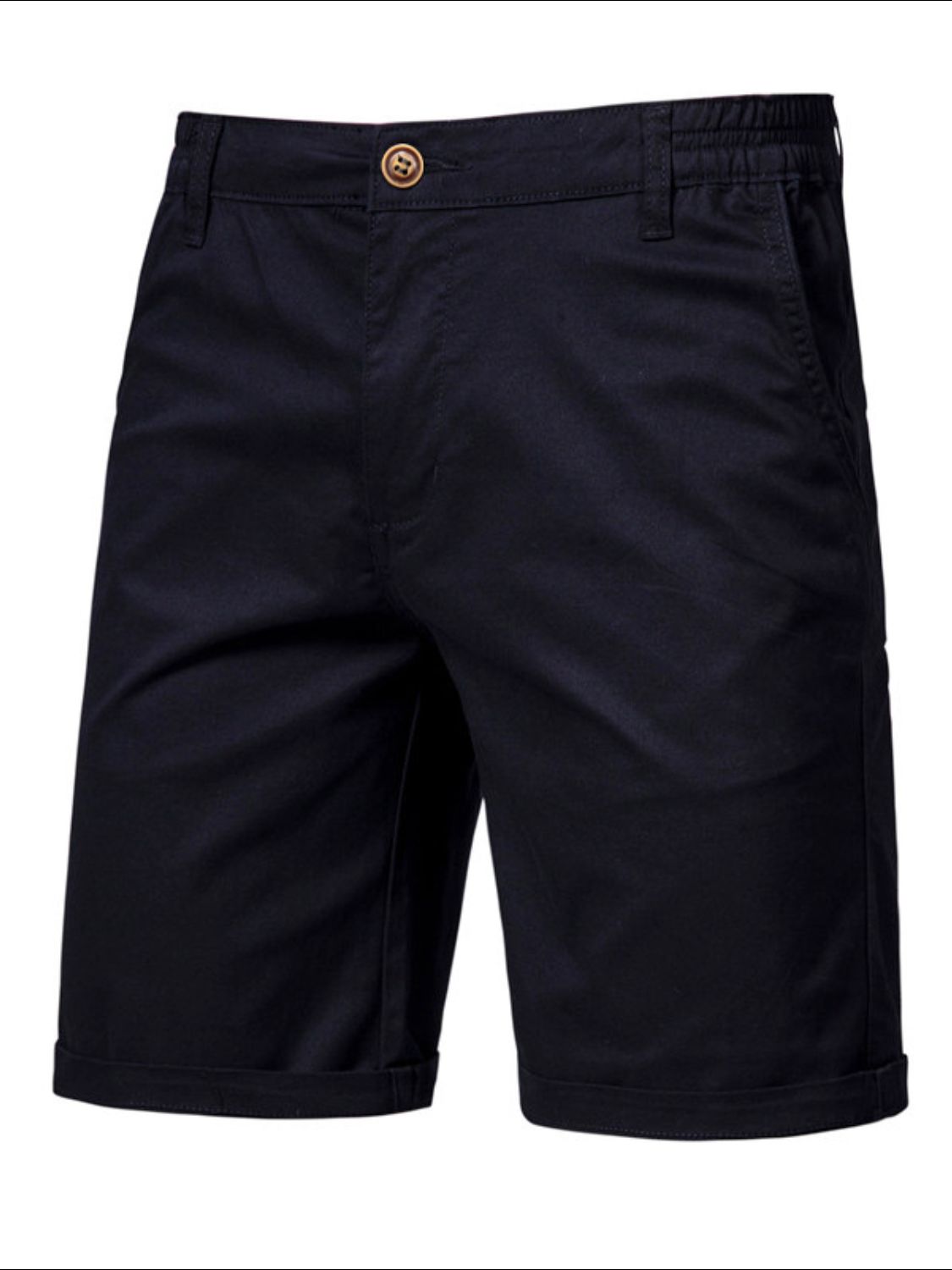 Men's Comfortable Elastic Waist Shorts with Pockets - Casual Essential.