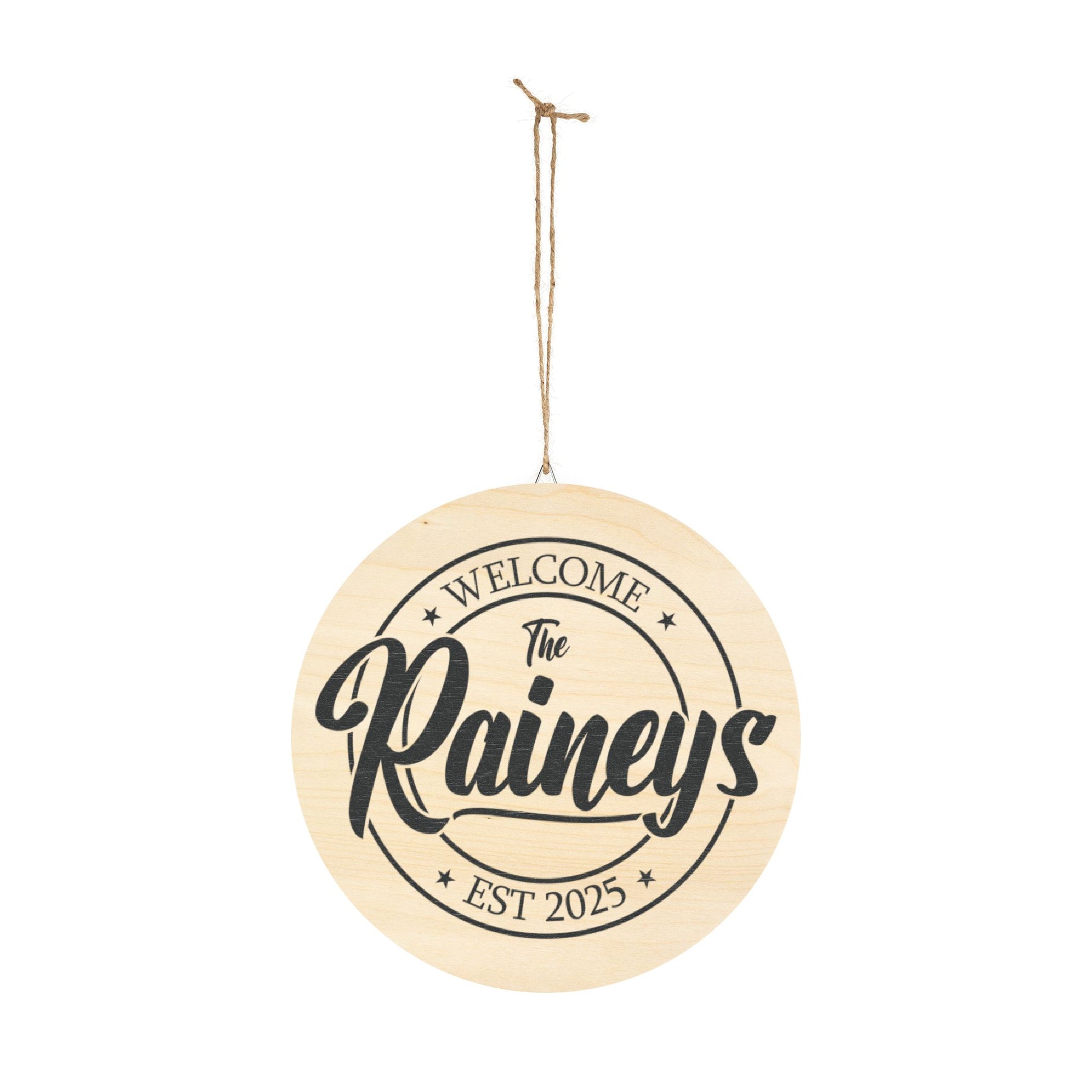 Personalized Wood Welcom Signs.