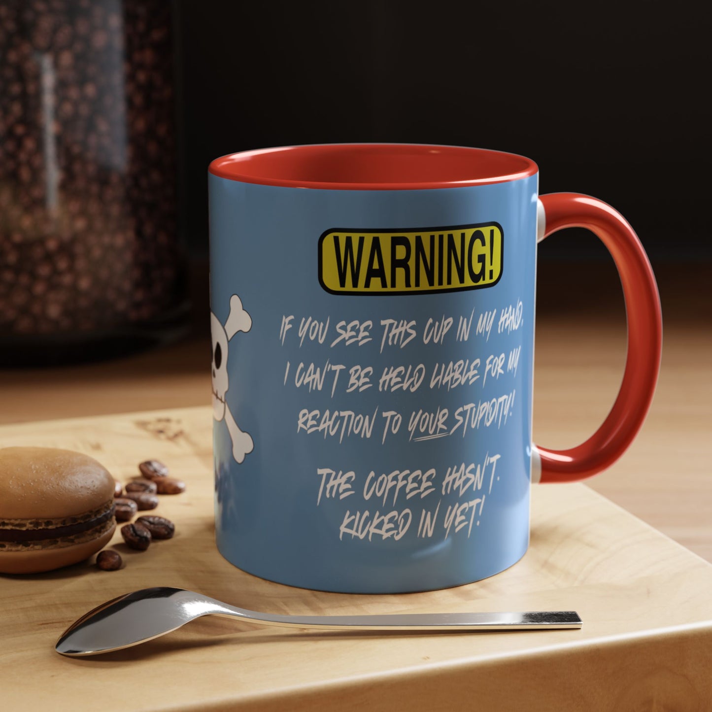 Can't Deal With Stupidity 11oz Accent Mug.