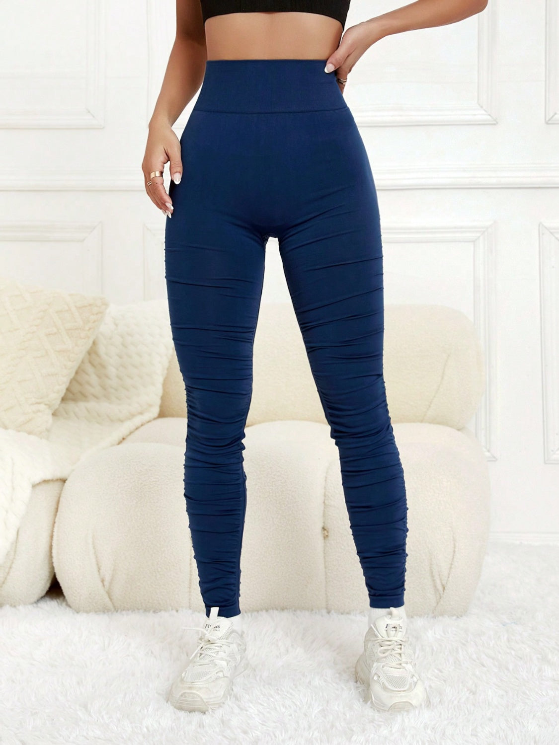 Ruched High Waist Active Leggings.