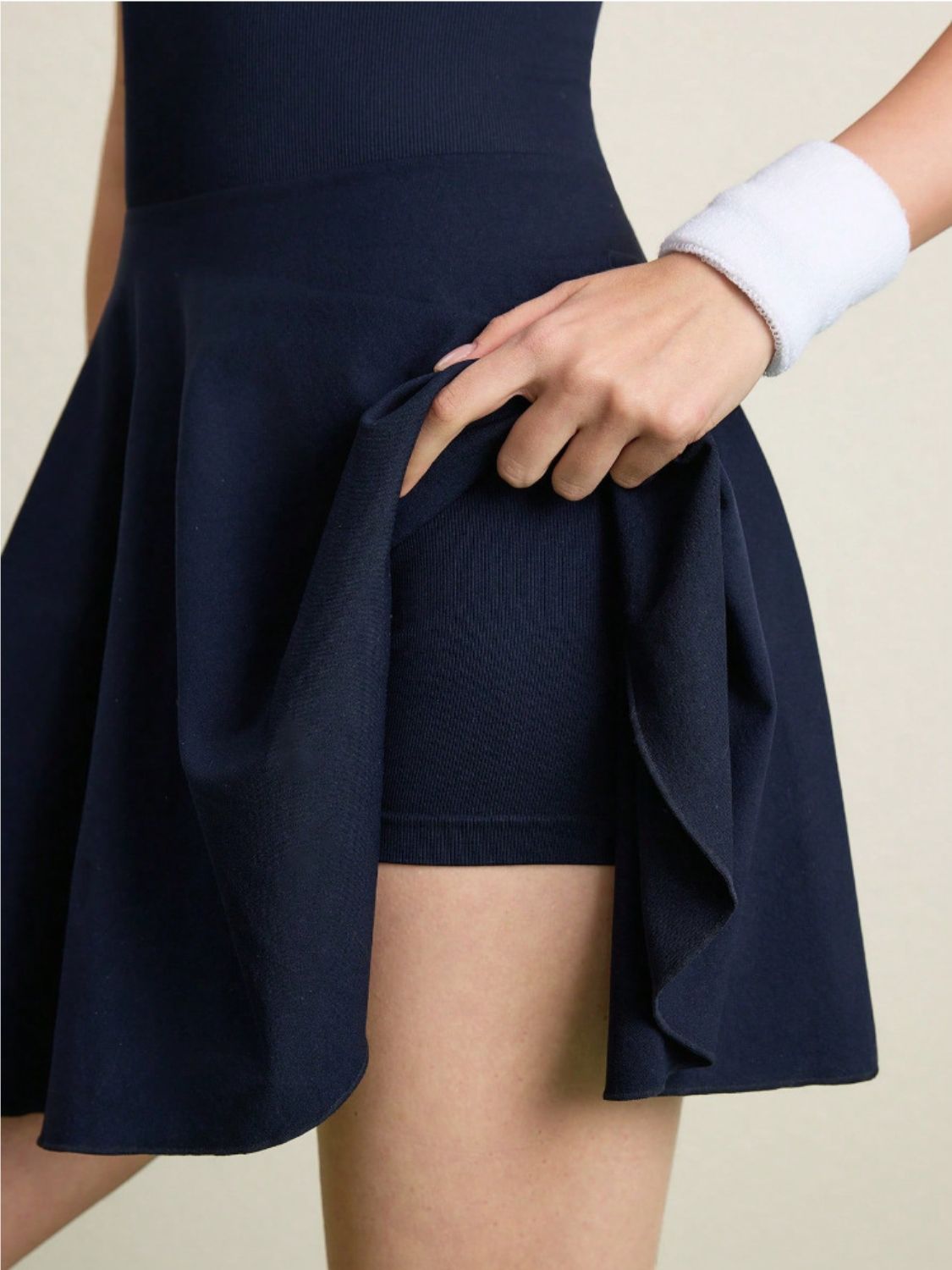 Backless Halter-Neck Active Dress.