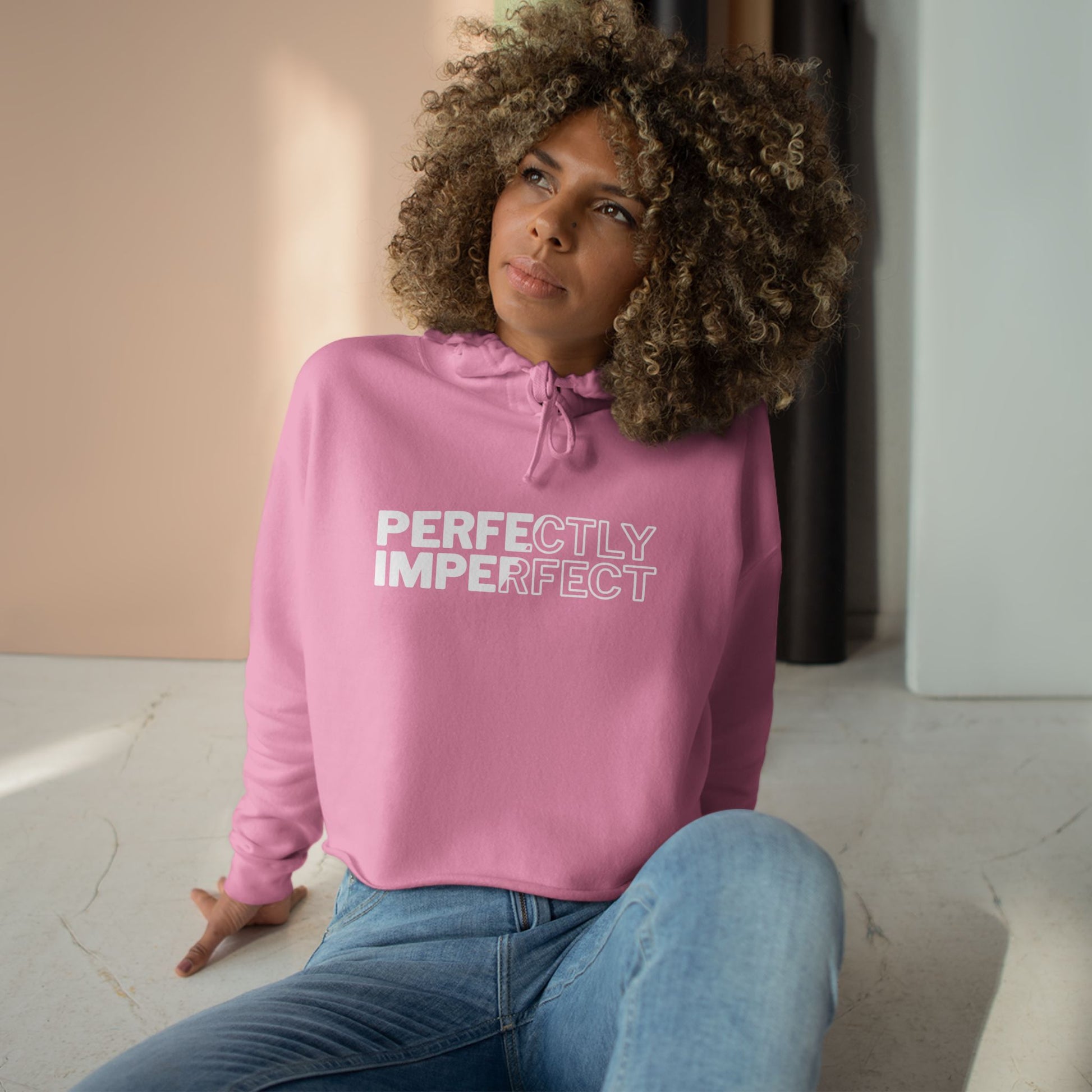 Perfectly Imperfect Crop Hoodie.