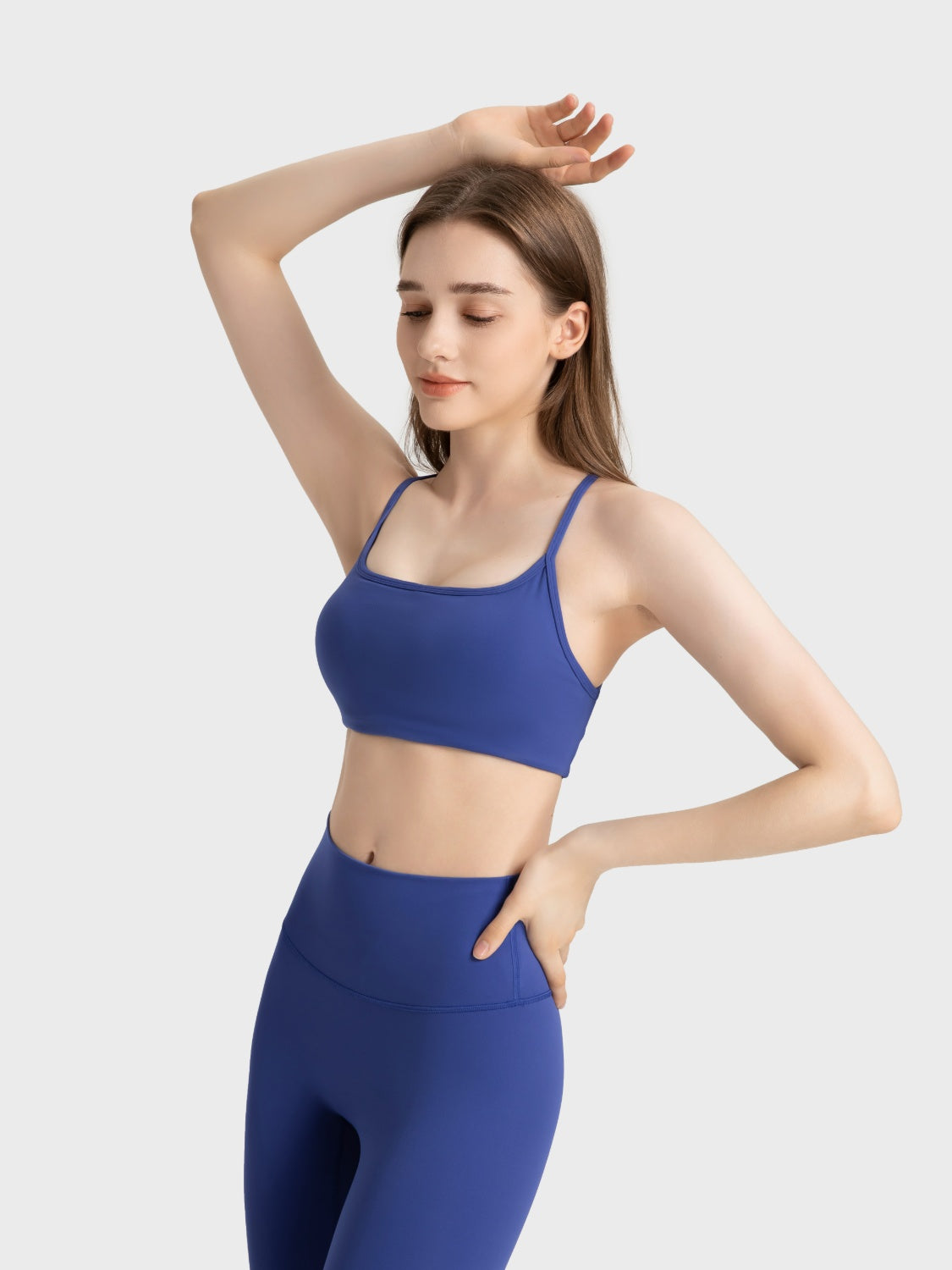 Crisscross Back Active Cami with Detachable Chest Pads - Workout & Yoga Top.