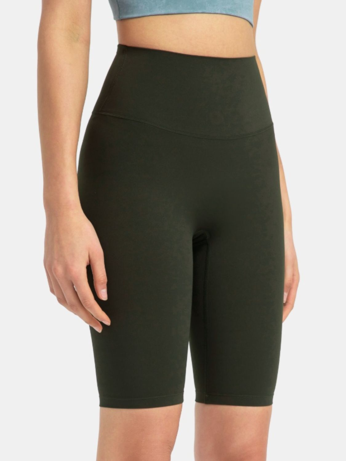 Millennia High Rise Wide Waistband Active Shorts.