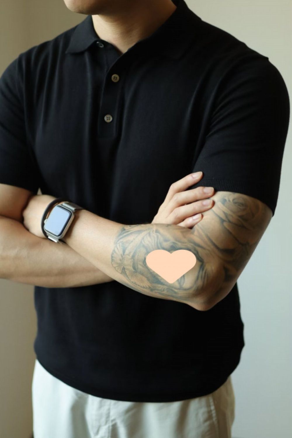 Men's Plus Size Button Detail Short Sleeve Polo.