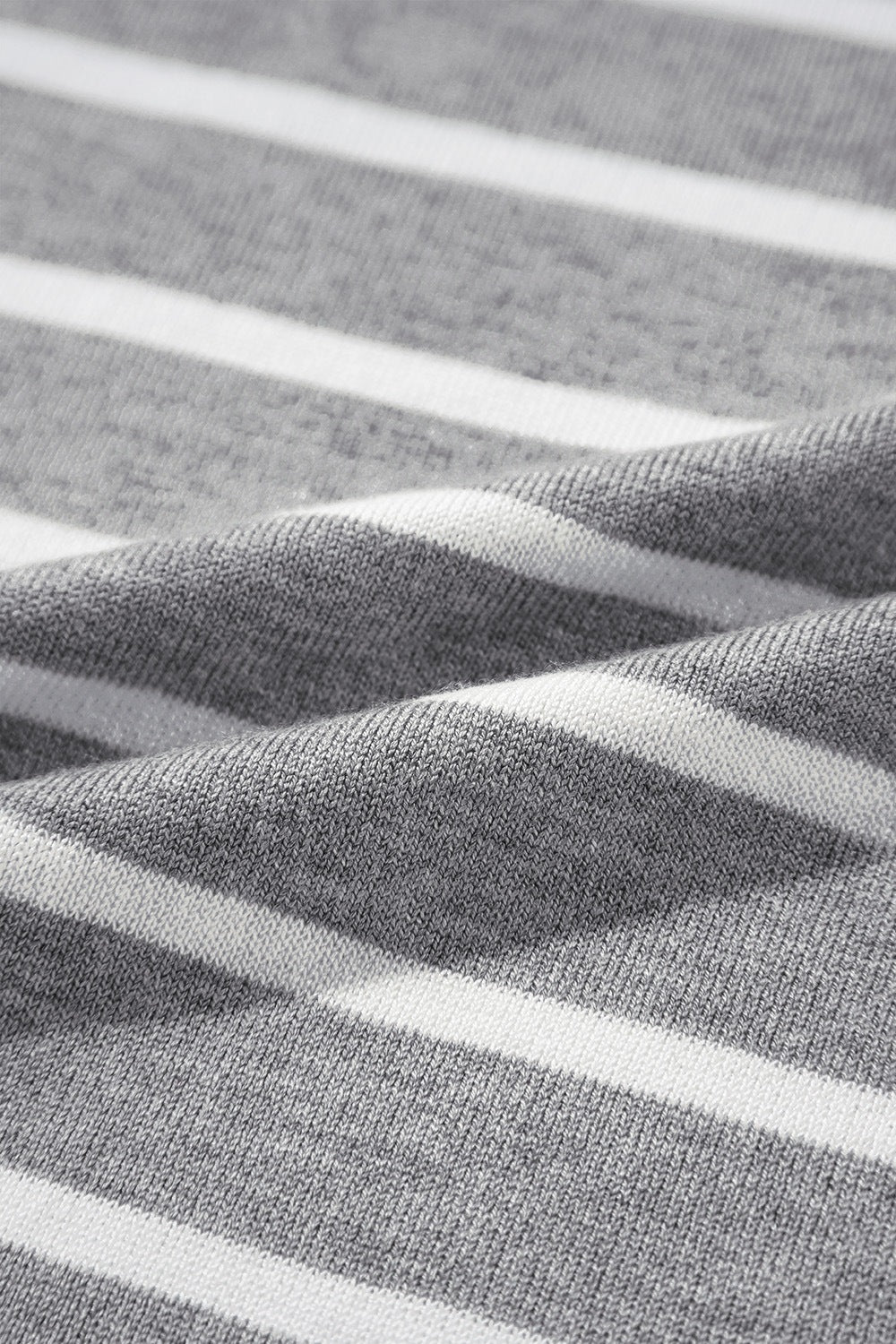 Classic Striped Short Sleeve Knit Top - Timeless Versatility.