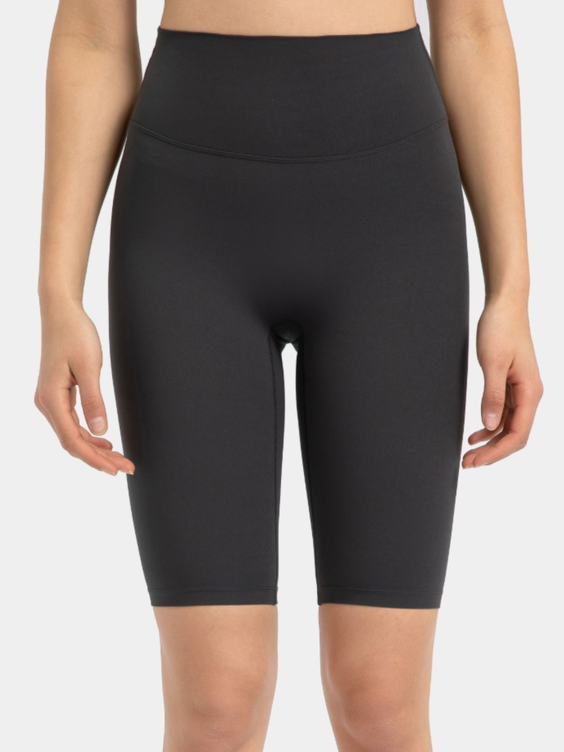 Millennia High Rise Wide Waistband Active Shorts.