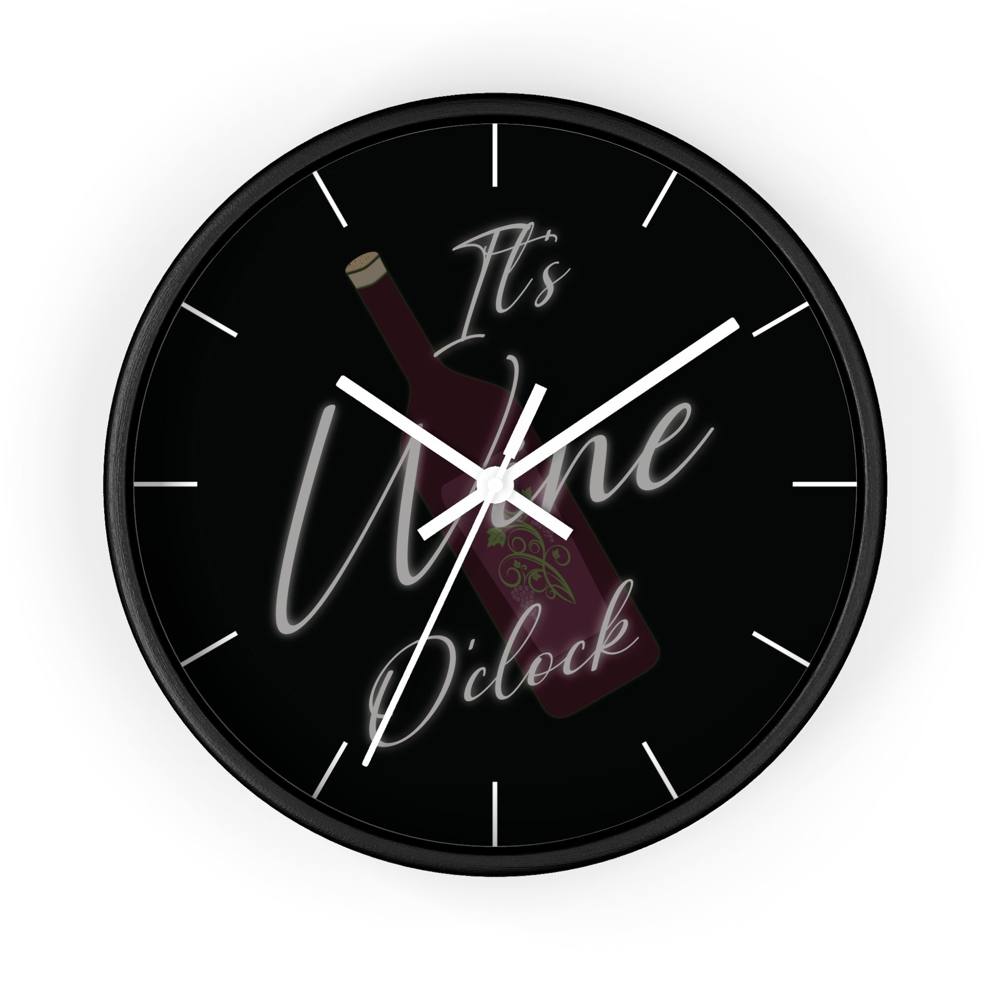 Wine O'Clock Wall Clock.