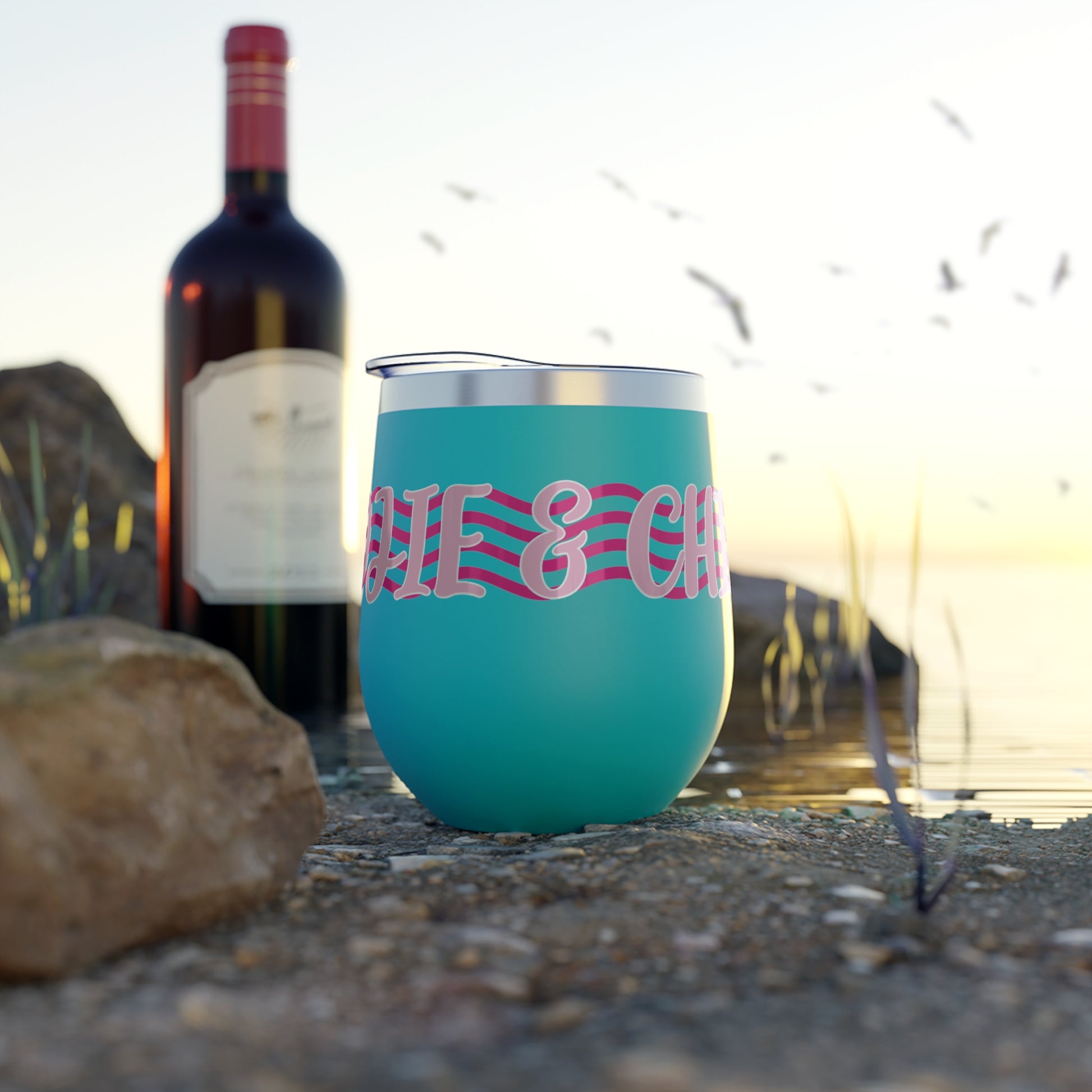 "Boojie & Chilled" Copper Insulated Cup - 12oz Fun Drinkware.