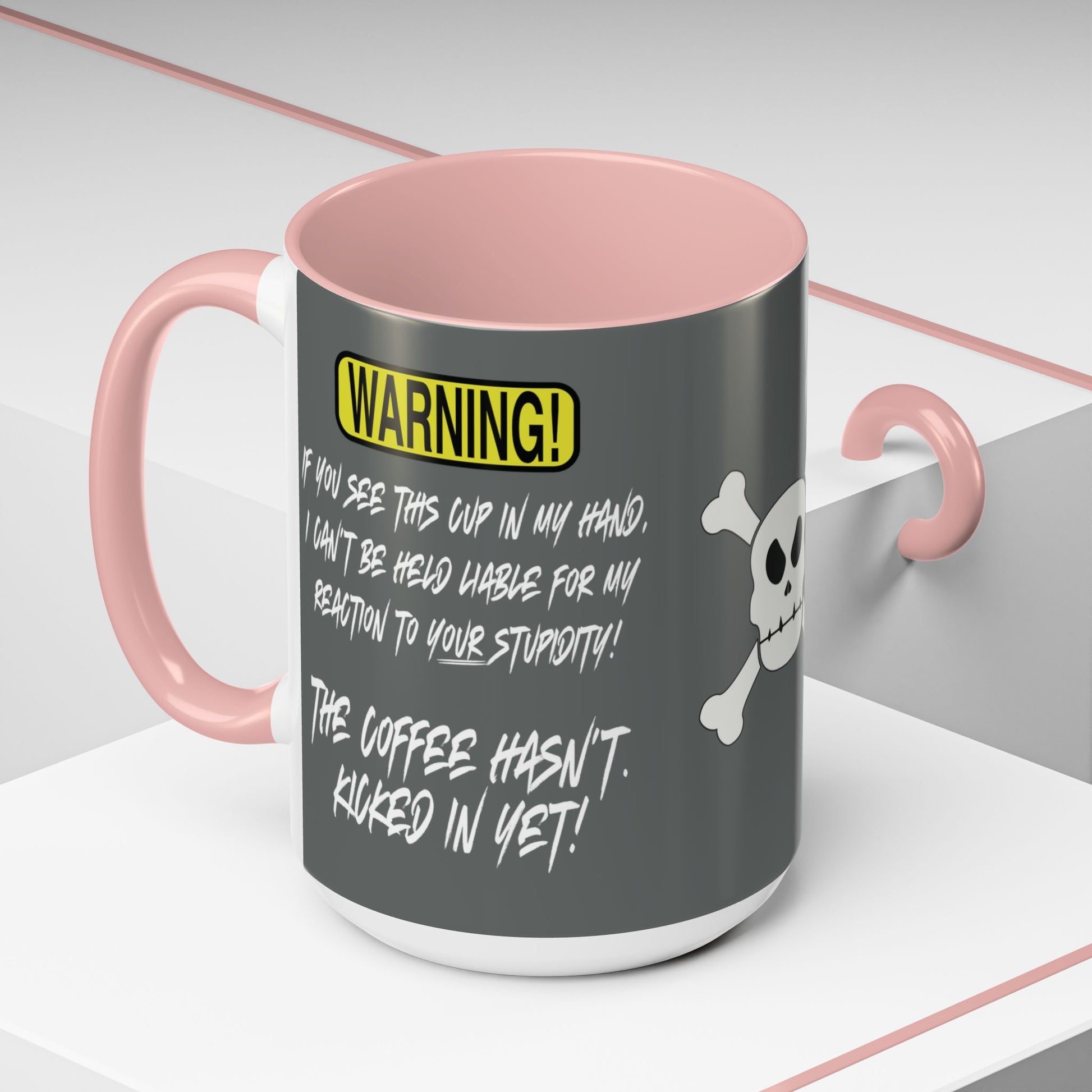 Can't Deal With Stupidity 15oz Accent Mug.