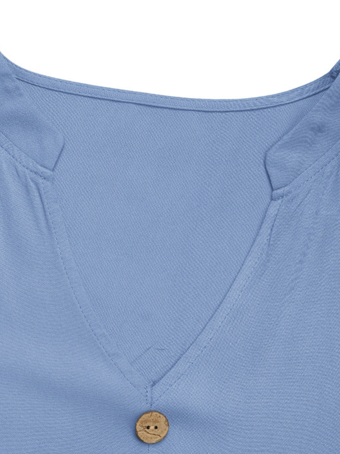 Notched Short Sleeve Tiered Midi Dress.