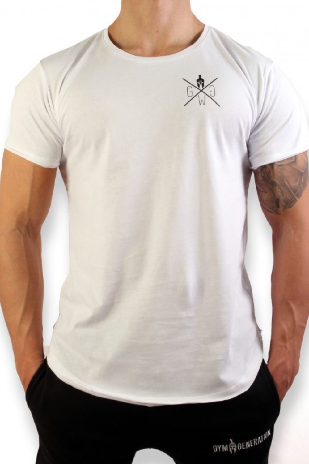 Men's "Gym Generation" Graphic Round Neck Short Sleeve T-Shirt.