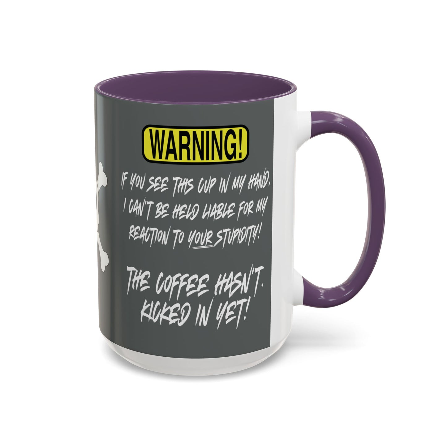 Can't Deal With Stupidity 15oz Accent Mug.