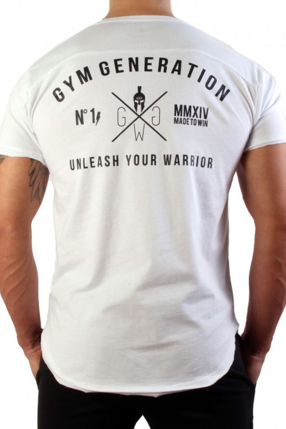Men's "Gym Generation" Graphic Round Neck Short Sleeve T-Shirt.